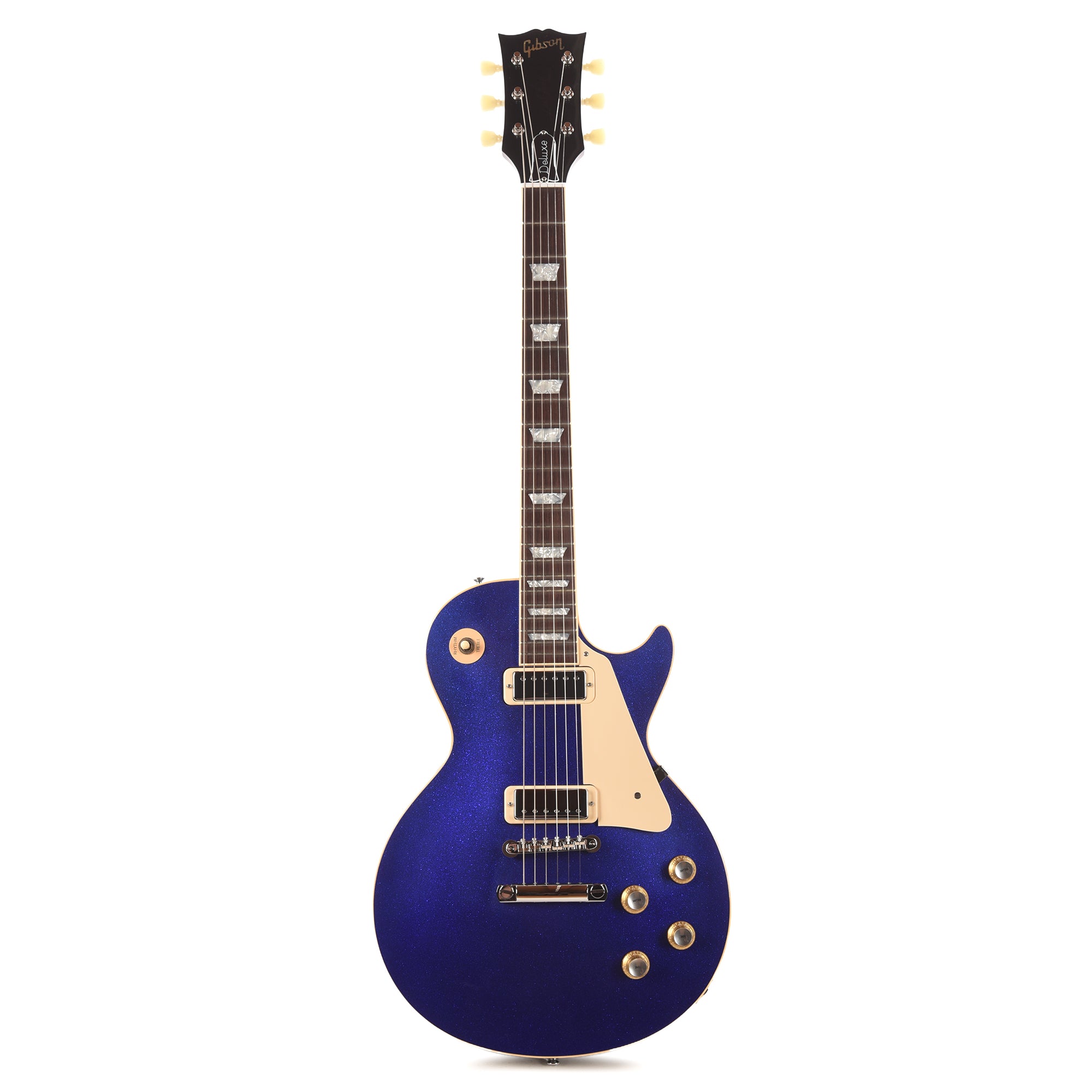 Gibson Custom Shop Limited Edition 1976 Les Paul Deluxe Reissue VOS Blue Sparkle Electric Guitars
