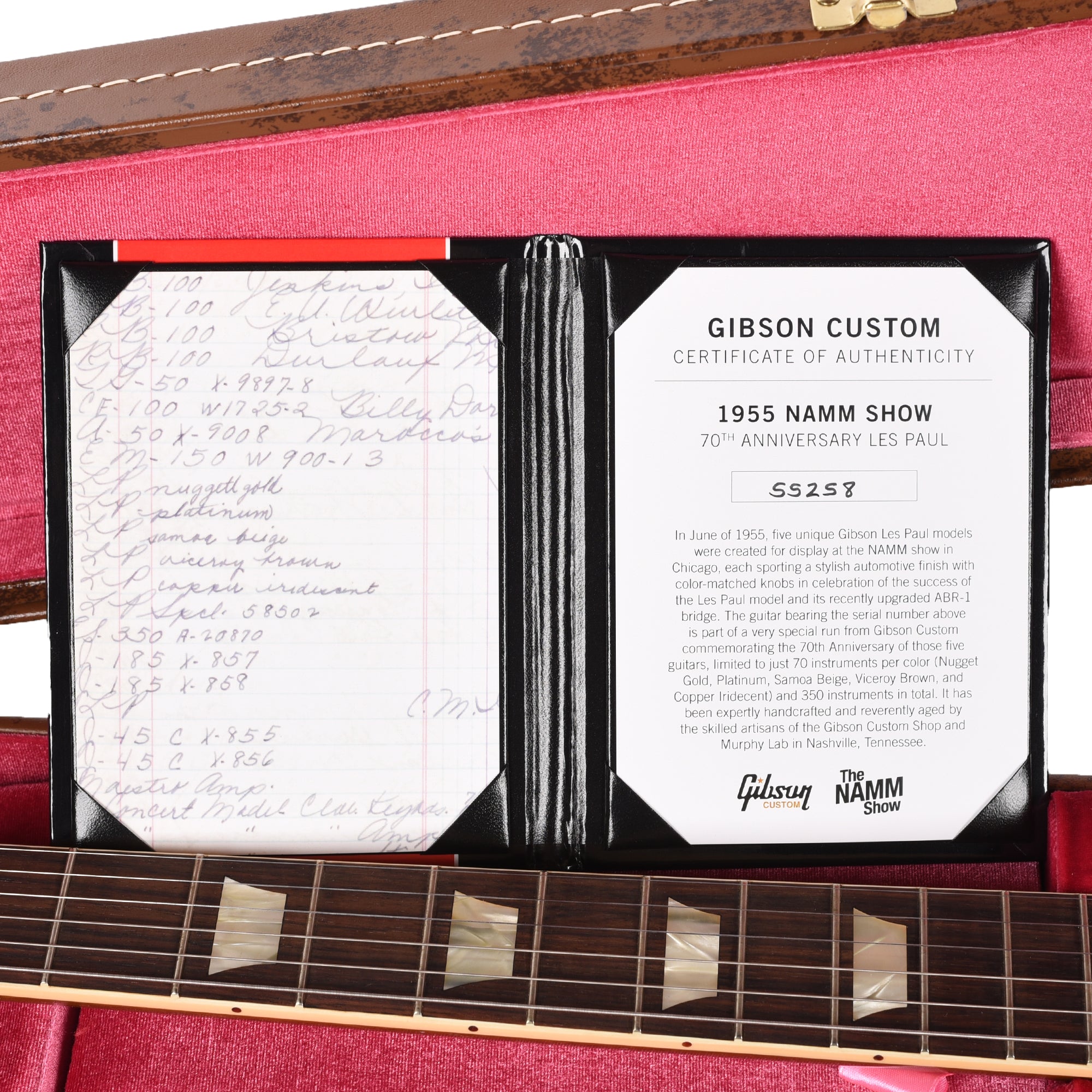 Gibson Custom Shop Limited Run 1955 Les Paul Standard Nugget Gold Murphy Lab Light Aged Electric Guitars