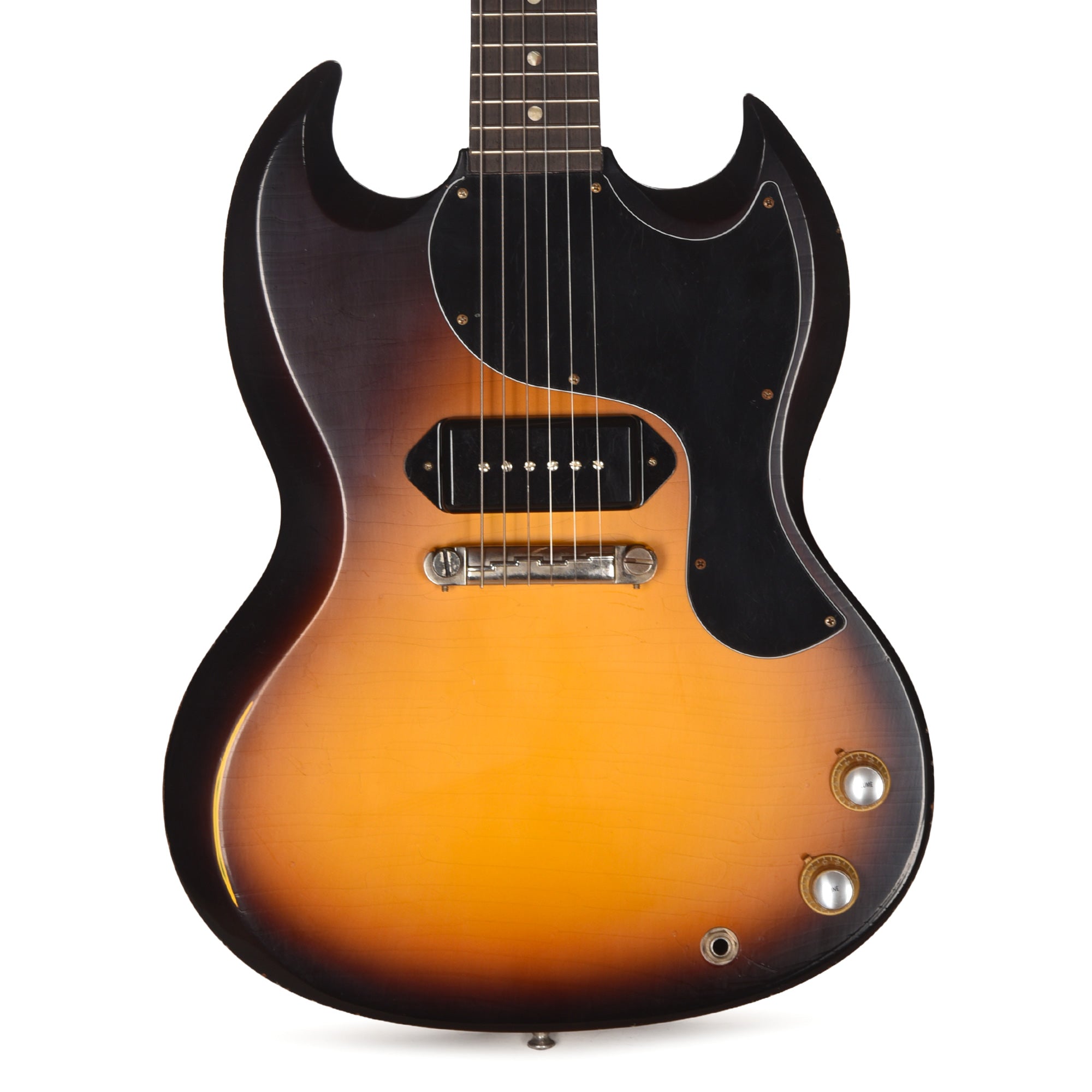 Gibson Custom Shop Limited Run 1963 SG Junior Antique Vintage Sunburst Murphy Lab Light Aged w/Lightning Bar Electric Guitars