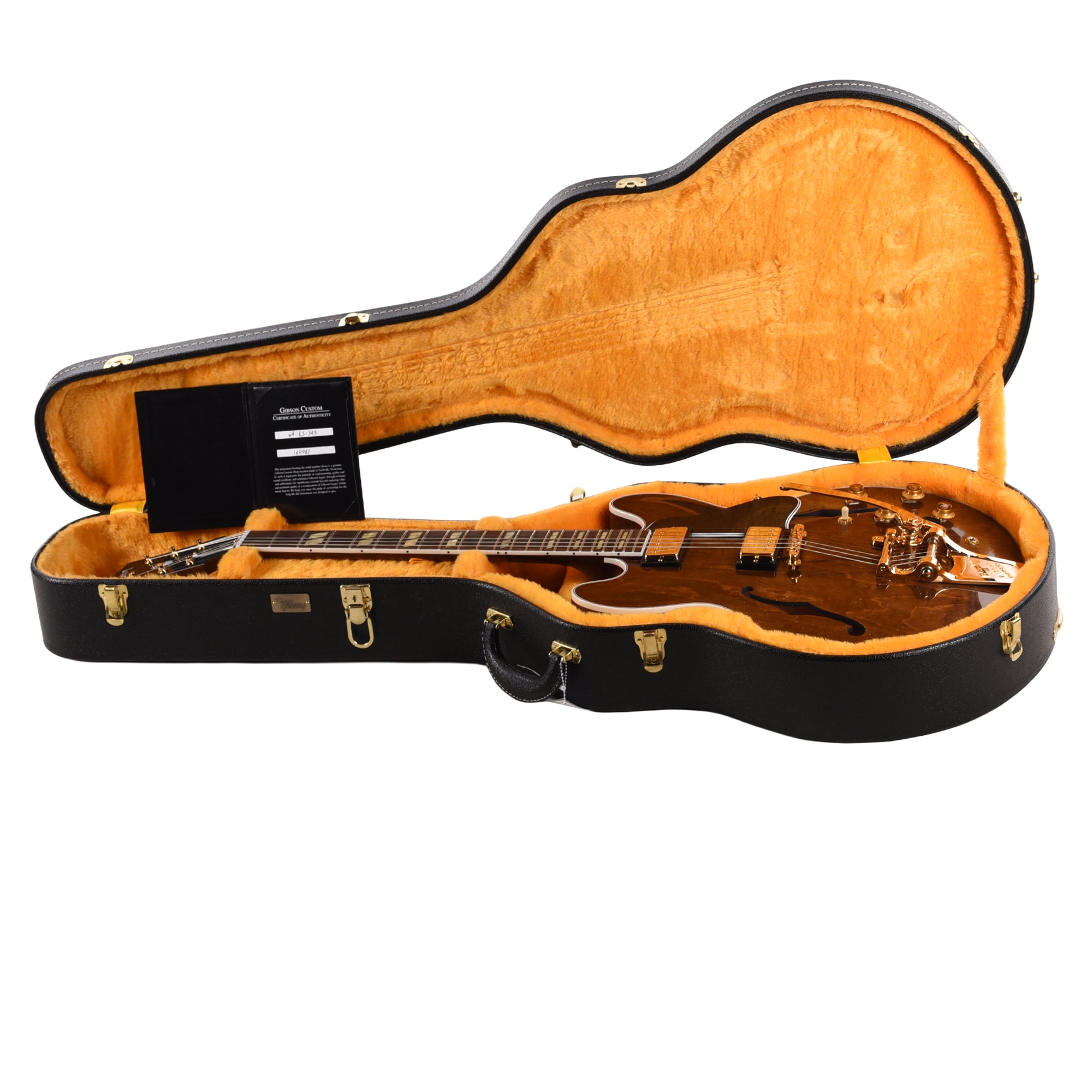 Gibson Custom Shop Limited Run 1964 ES-345 Walnut Stain VOS w/Varitone & Bigsby Electric Guitars