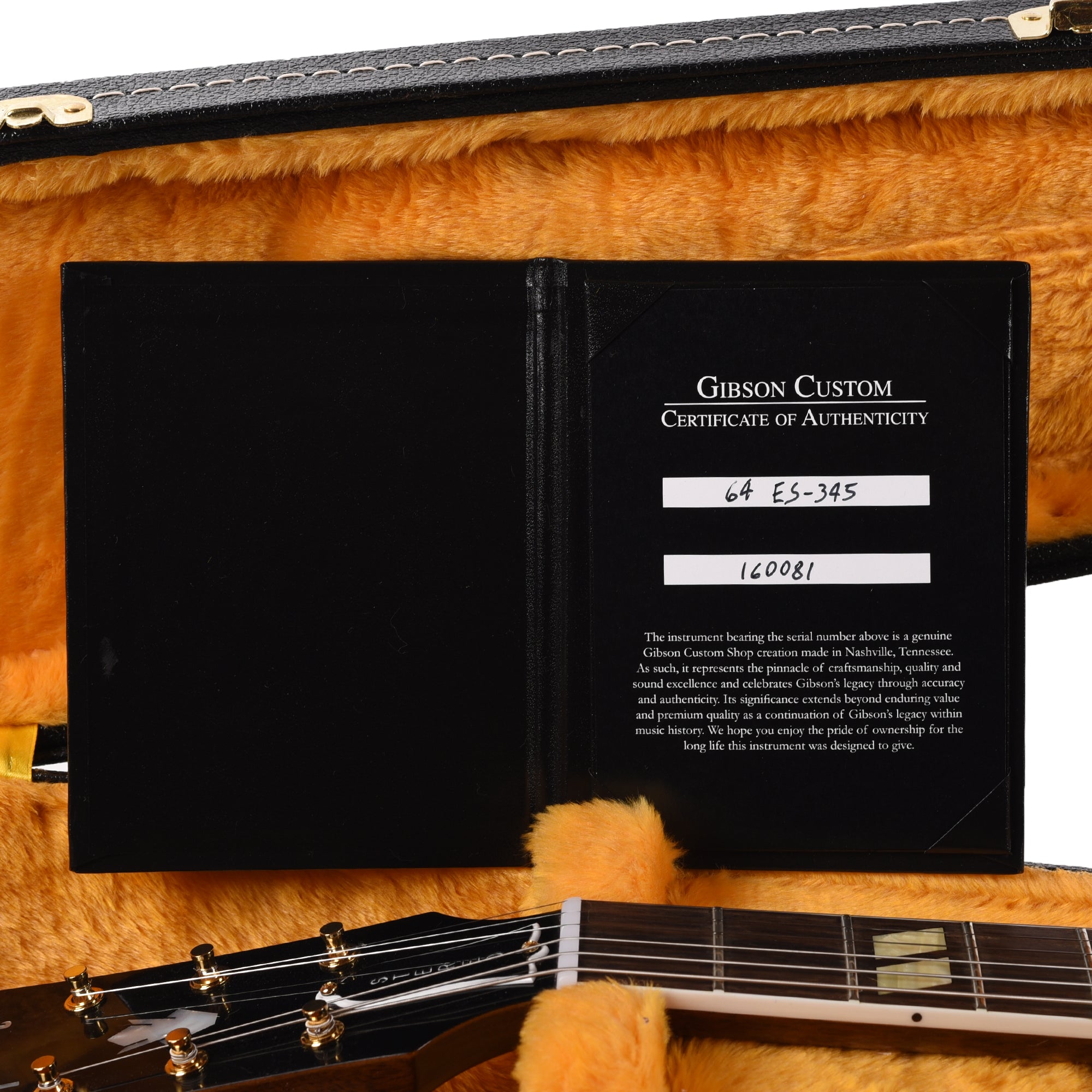 Gibson Custom Shop Limited Run 1964 ES-345 Walnut Stain VOS w/Varitone & Bigsby Electric Guitars