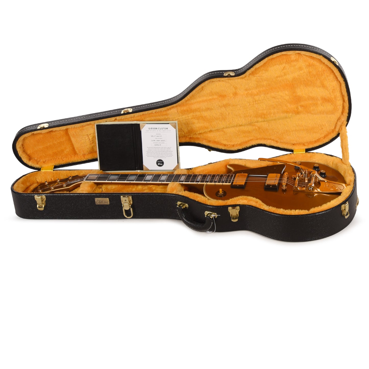 Gibson Custom Shop Limited Run 1968 Les Paul Custom Antique Double Gold Bigsby Murphy Lab Ultra Light Aged w/Bigsby B7 Electric Guitars