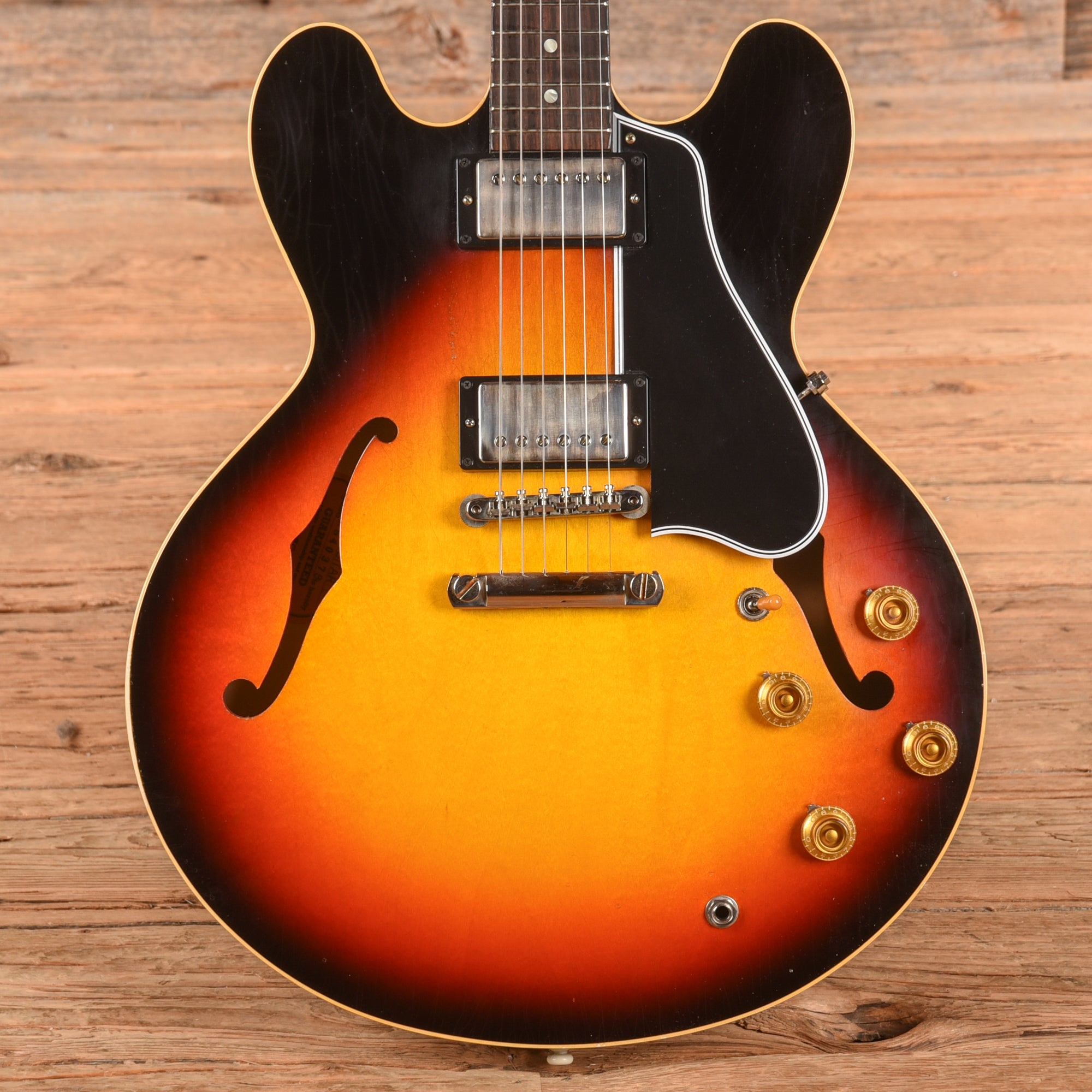 Gibson Custom Shop Murphy Lab 1958 ES-335 Reissue Light Aged Tri Burst 2024 Electric Guitars