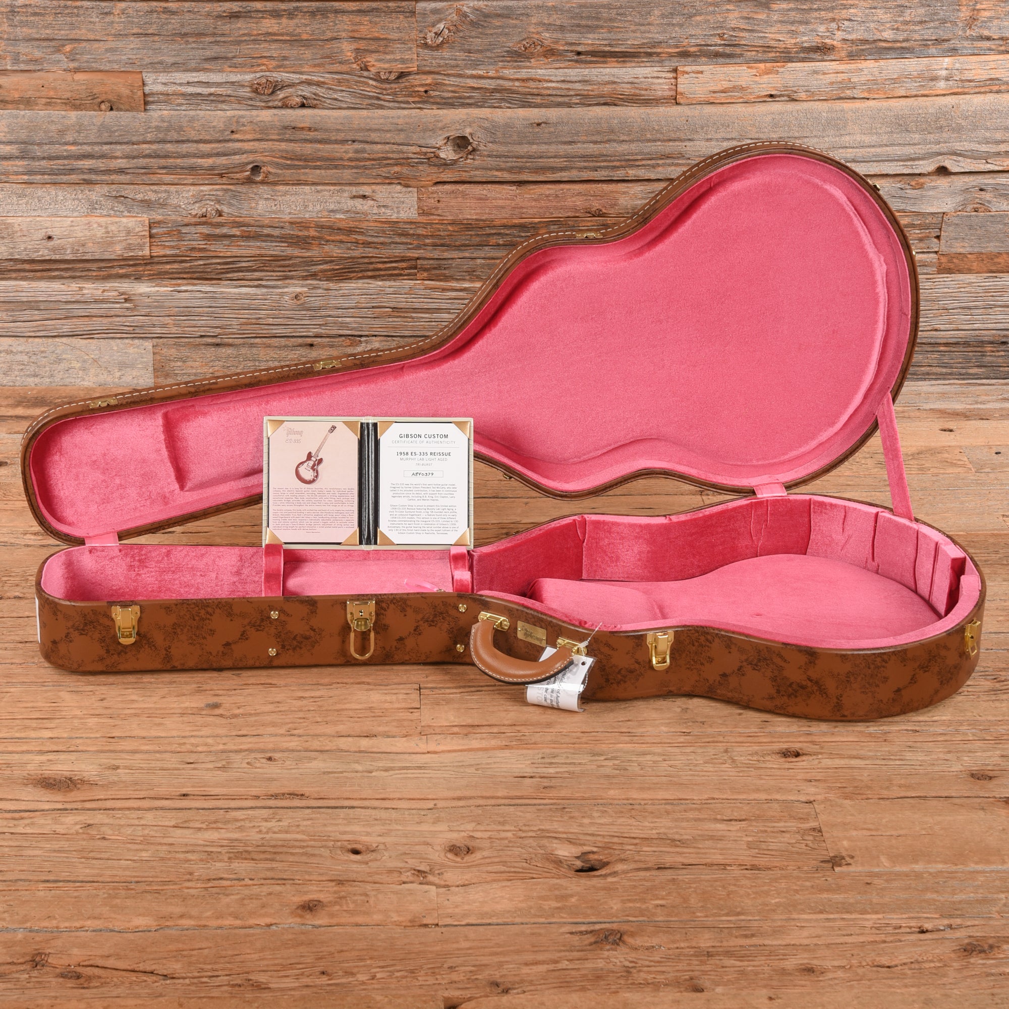 Gibson Custom Shop Murphy Lab 1958 ES-335 Reissue Light Aged Tri Burst 2024 Electric Guitars
