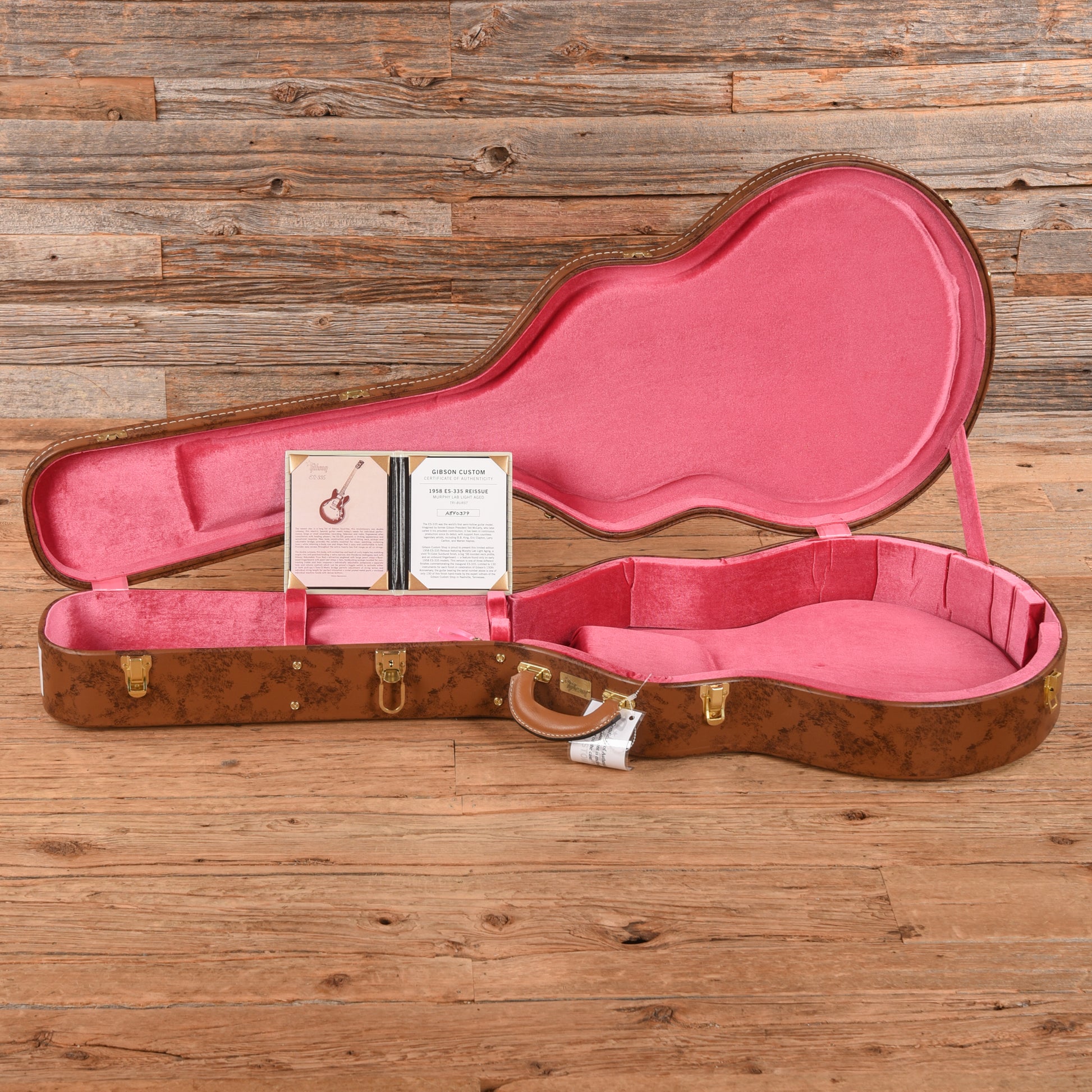 Gibson Custom Shop Murphy Lab 1958 ES-335 Reissue Light Aged Tri Burst 2024 Electric Guitars
