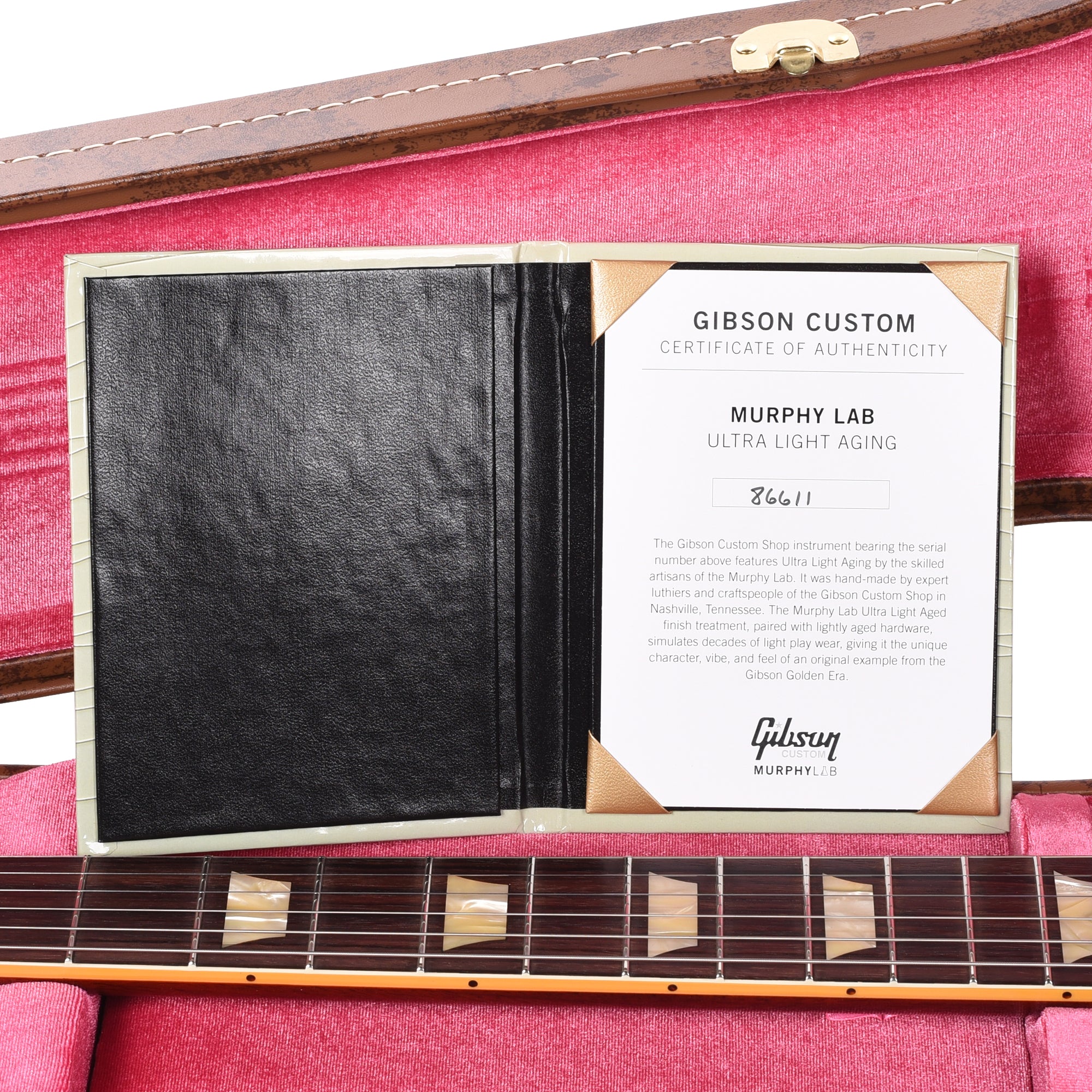 Gibson Custom Shop Murphy Lab 1958 Les Paul Standard Reissue Washed Cherry Sunburst Ultra Light Aged Electric Guitars