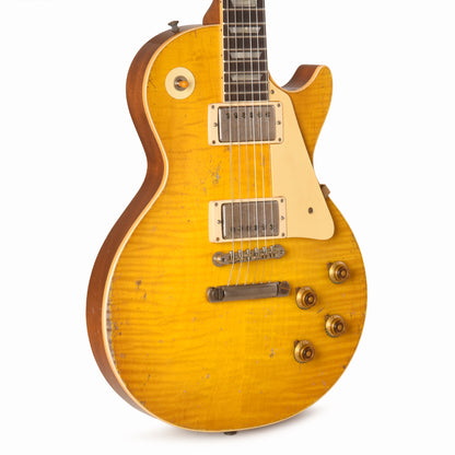 Gibson Custom Shop Murphy Lab 1959 Les Paul Standard Reissue Lemon Burst Ultra Heavy Aged Electric Guitars