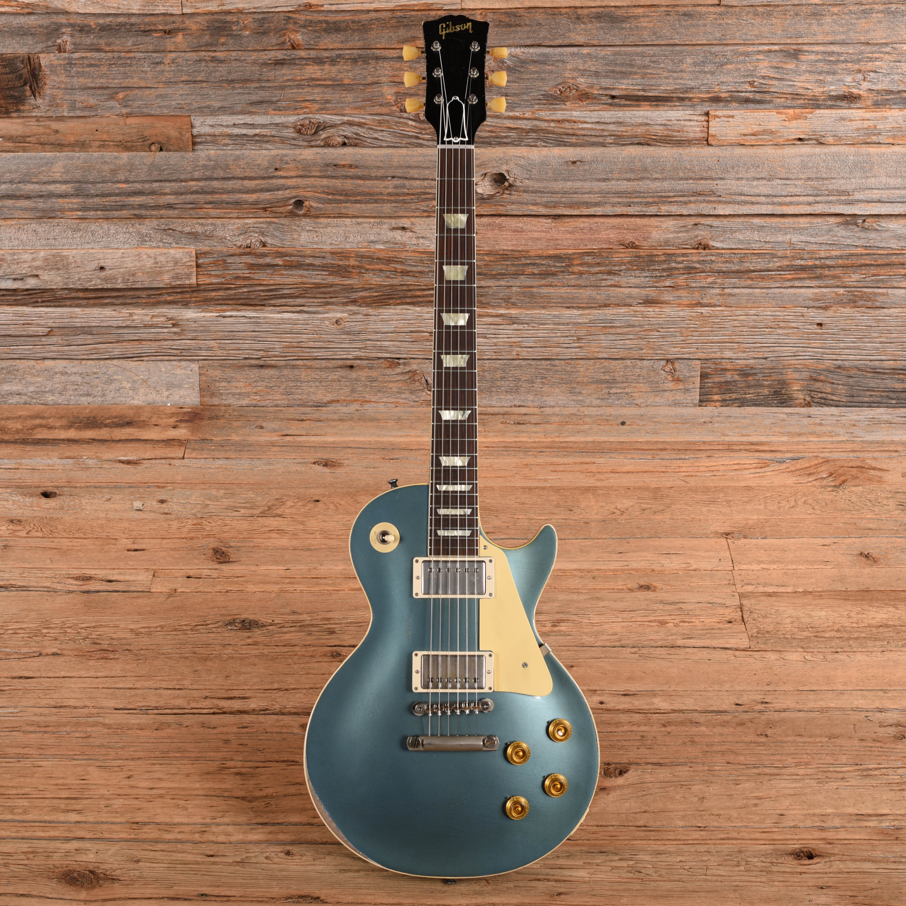 Gibson Custom Shop Murphy Lab '58 Les Paul Standard Reissue Heavy Aged Pelham Blue 2024 Electric Guitars
