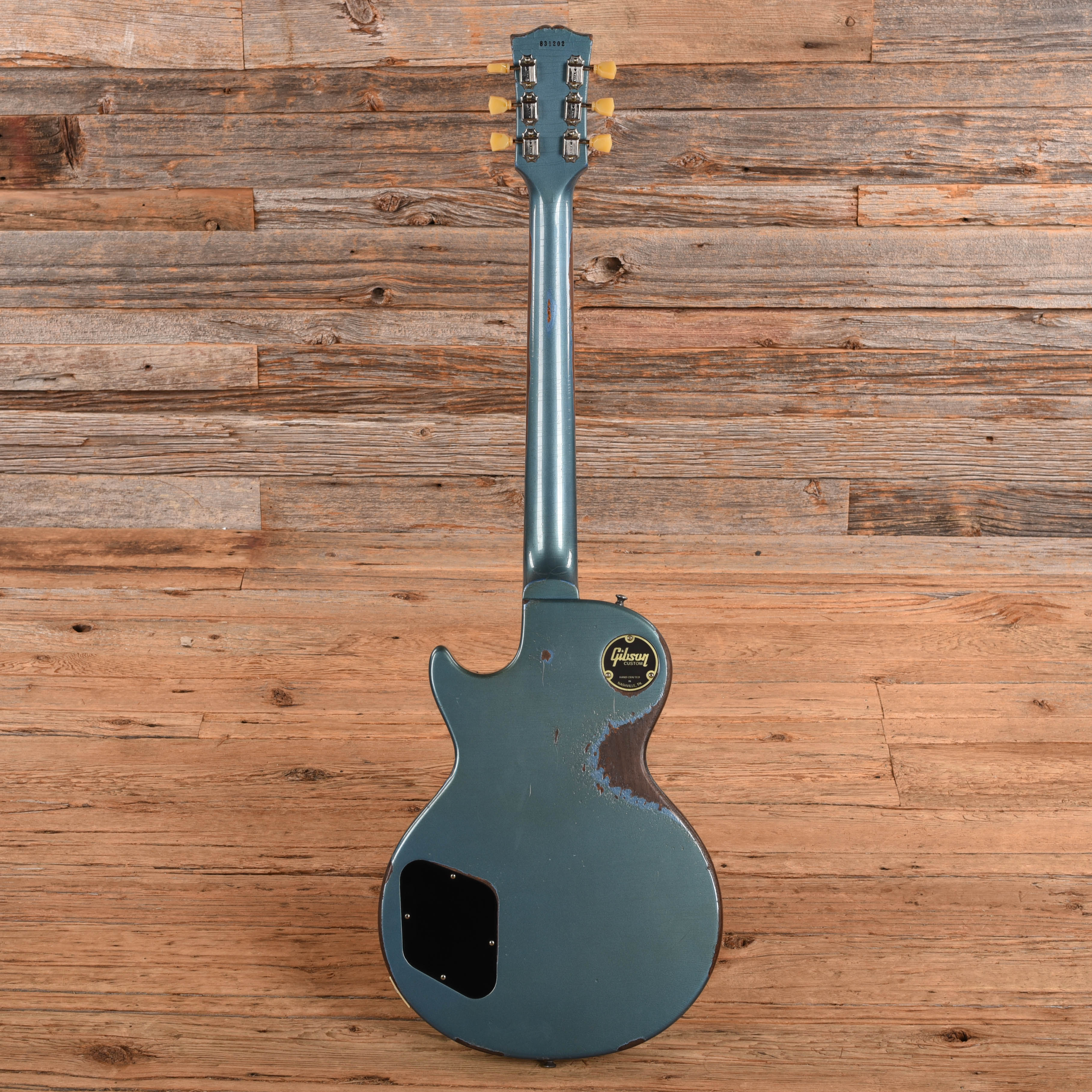 Gibson Custom Shop Murphy Lab '58 Les Paul Standard Reissue Heavy Aged Pelham Blue 2024 Electric Guitars