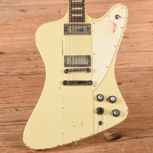 Gibson Custom Shop Murphy Lab '64 Johnny Winter Signature Firebird V Polaris White Aged 2021 Electric Guitars