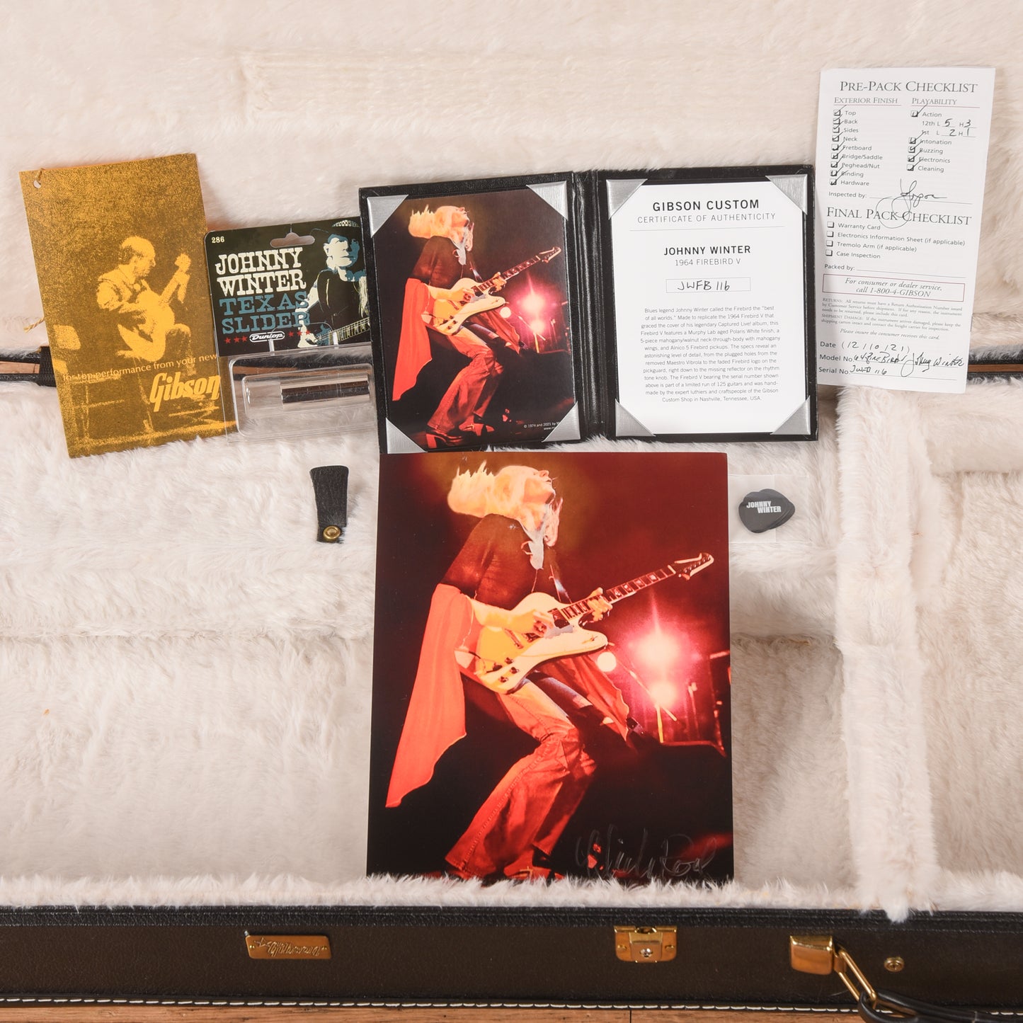 Gibson Custom Shop Murphy Lab '64 Johnny Winter Signature Firebird V Polaris White Aged 2021 Electric Guitars