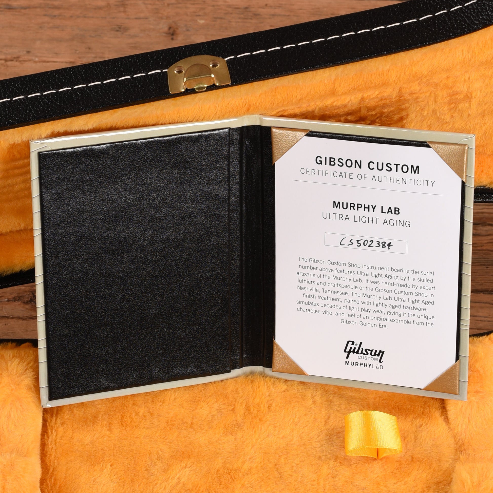 Gibson Custom Shop Murphy Lab Les Paul Custom Ultra Light Aged Ebony 2025 Electric Guitars