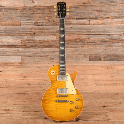 Gibson Custom Shop Murphy Lab Wildwood Spec '59 Les Paul Standard Reissue Ultra Light Aged, Brazilian Rosewood Lemon Burst Electric Guitars