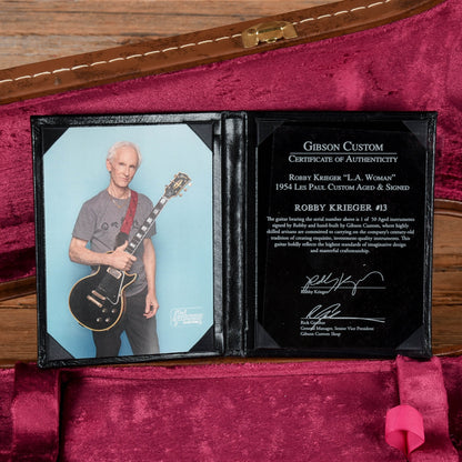 Gibson Custom Shop Robby Krieger Les Paul Custom Signed 13/50 Black 2014 Electric Guitars