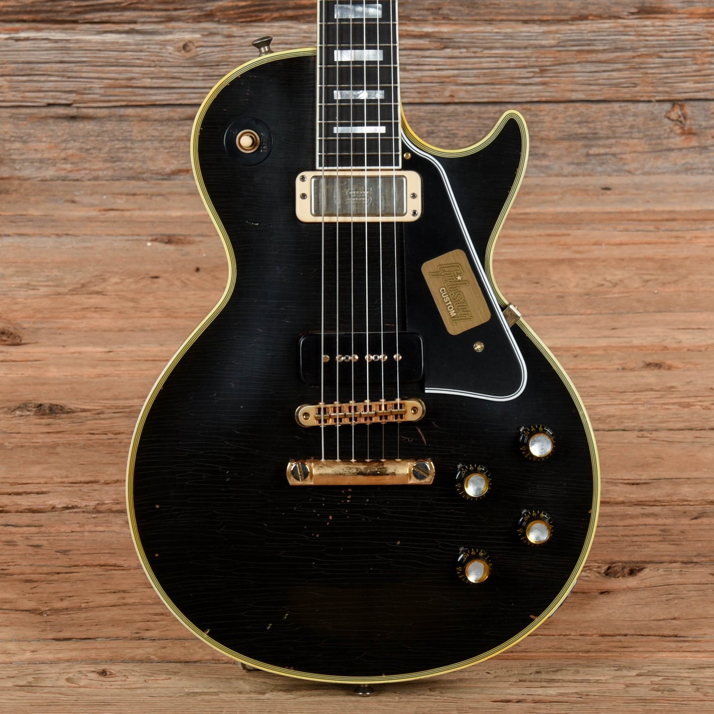 Gibson Custom Shop Robby Krieger Les Paul Custom Signed 13/50 Black 2014 Electric Guitars