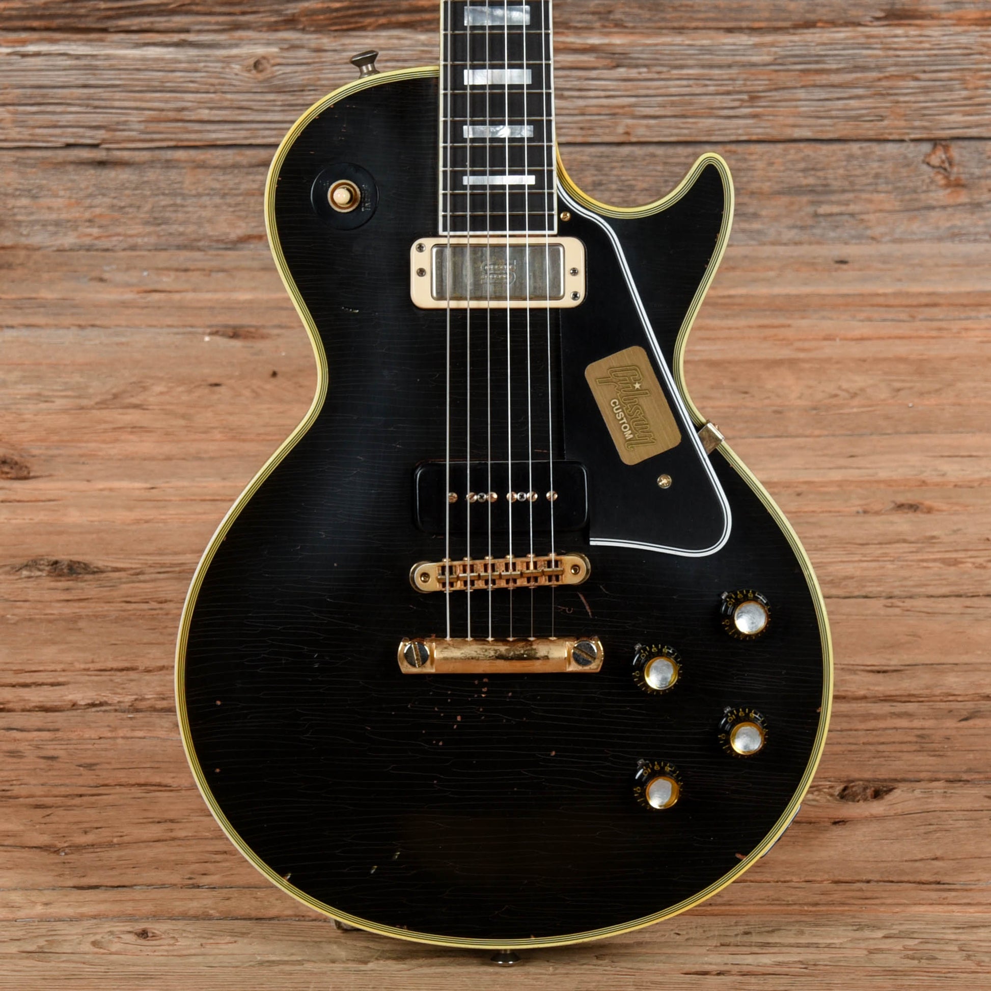 Gibson Custom Shop Robby Krieger Les Paul Custom Signed 13/50 Black 2014 Electric Guitars