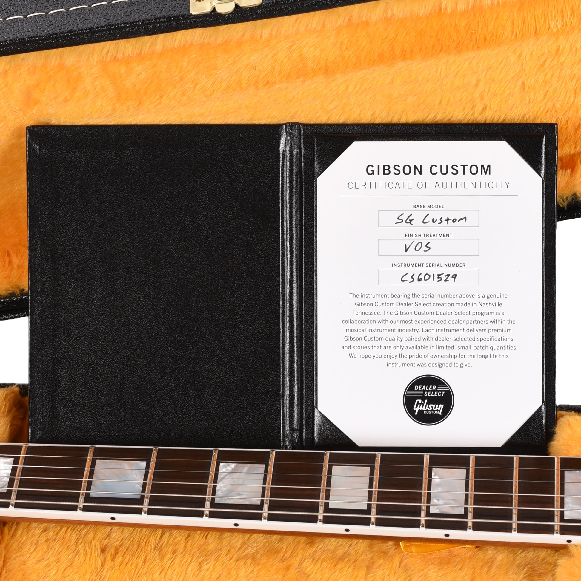 Gibson Custom Shop SG Custom Walnut VOS w/Double Aged White Custombers Electric Guitars