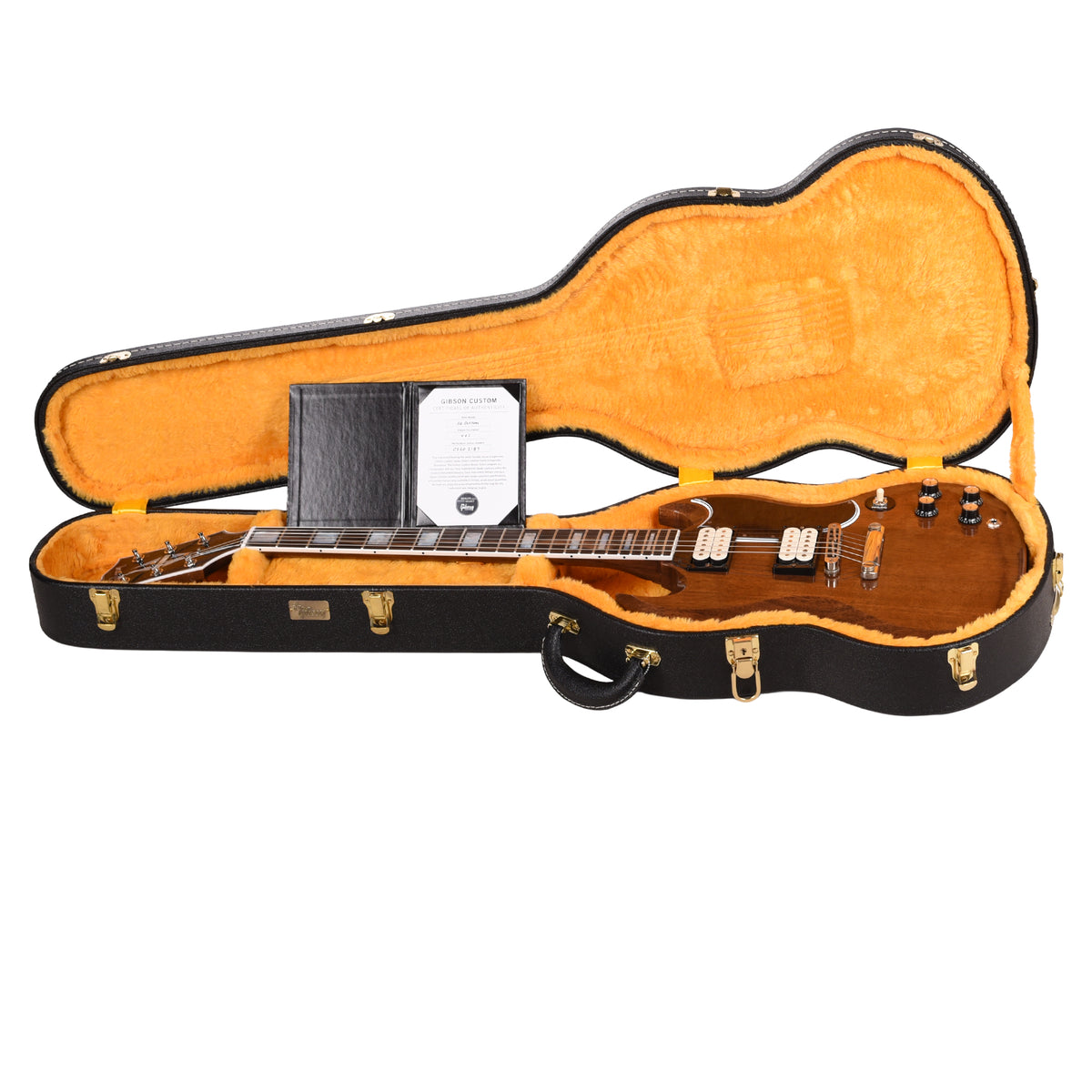 Gibson Custom Shop SG Custom Walnut VOS w/Double Aged White Custombuckers Electric Guitars