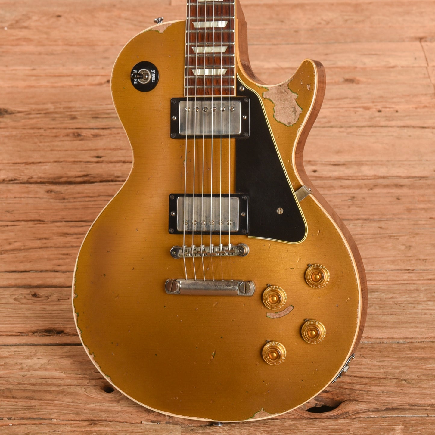 Gibson Custom Shop True Historic '57 Les Paul Goldtop Aged Goldtop 2016 Electric Guitars