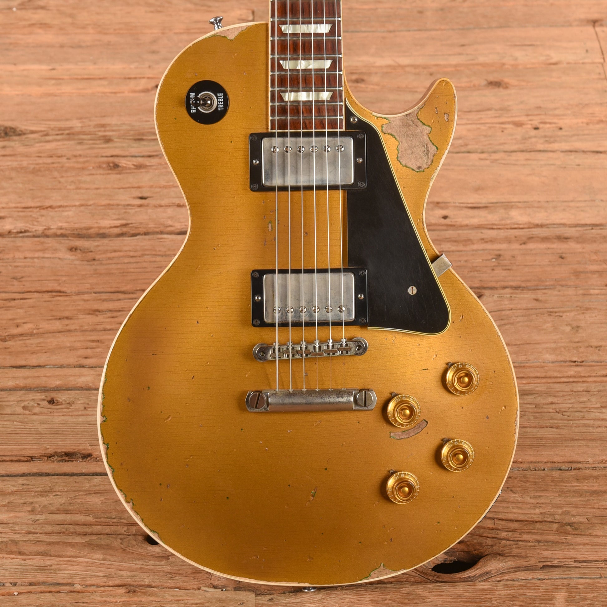 Gibson Custom Shop True Historic '57 Les Paul Goldtop Aged Goldtop 2016 Electric Guitars