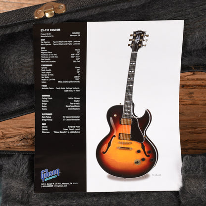 Gibson ES-137 Custom Sunburst 2005 Electric Guitars