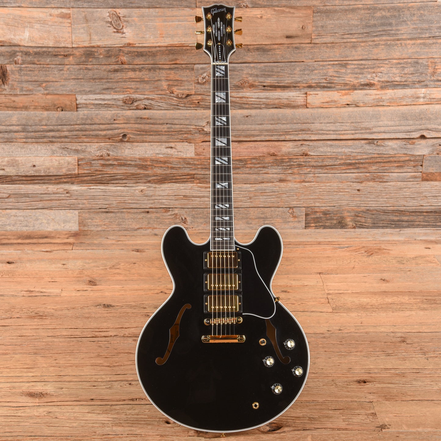 Gibson ES Supreme 3-Pickup Ebony 2024 Electric Guitars