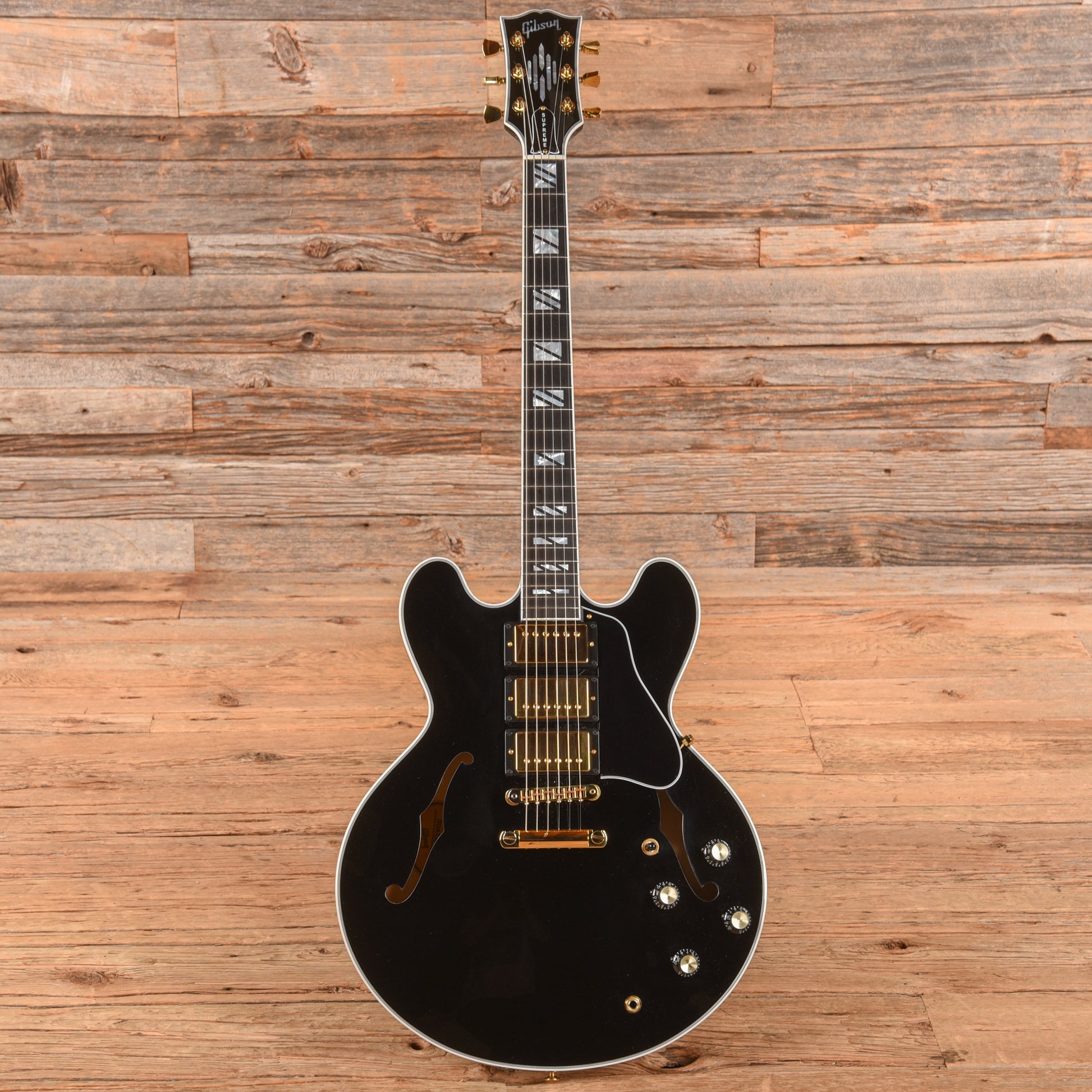 Gibson ES Supreme 3-Pickup Ebony 2024 Electric Guitars