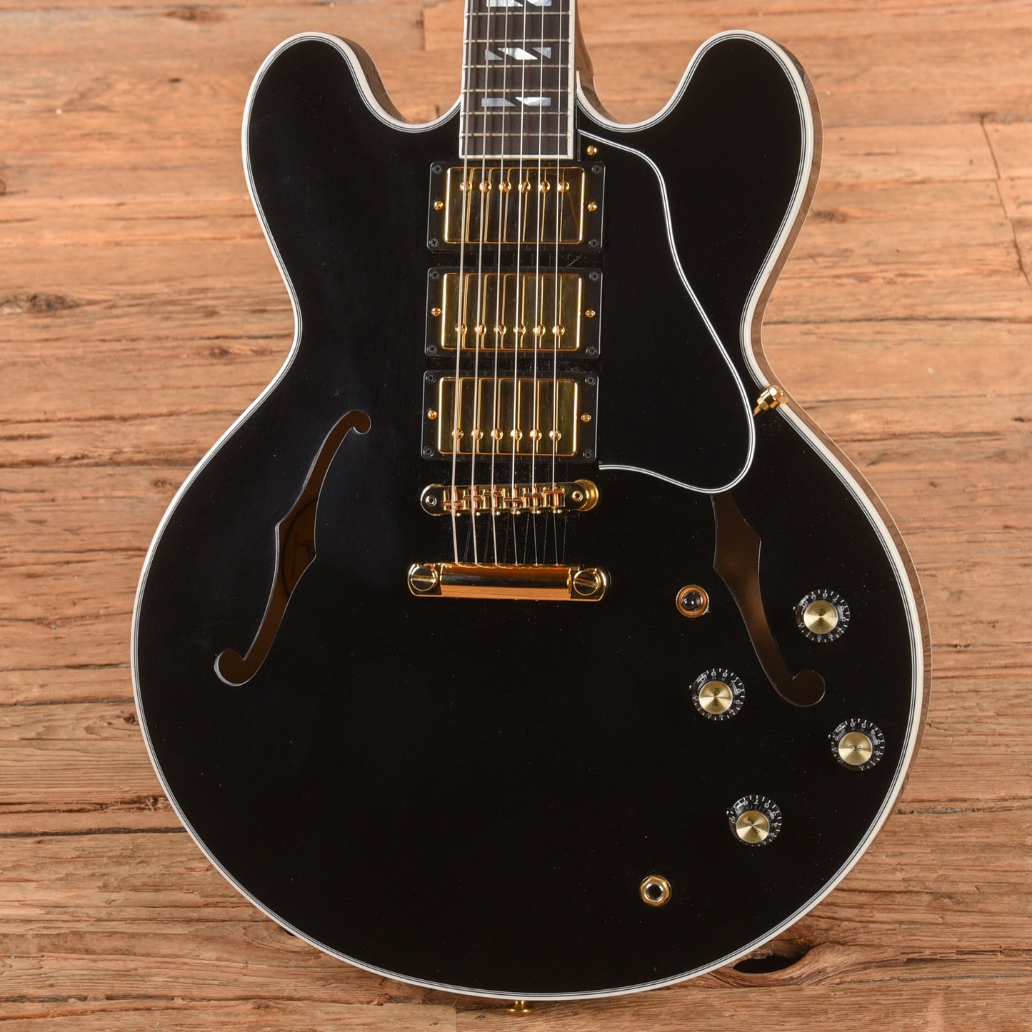 Gibson ES Supreme 3-Pickup Ebony 2024 Electric Guitars