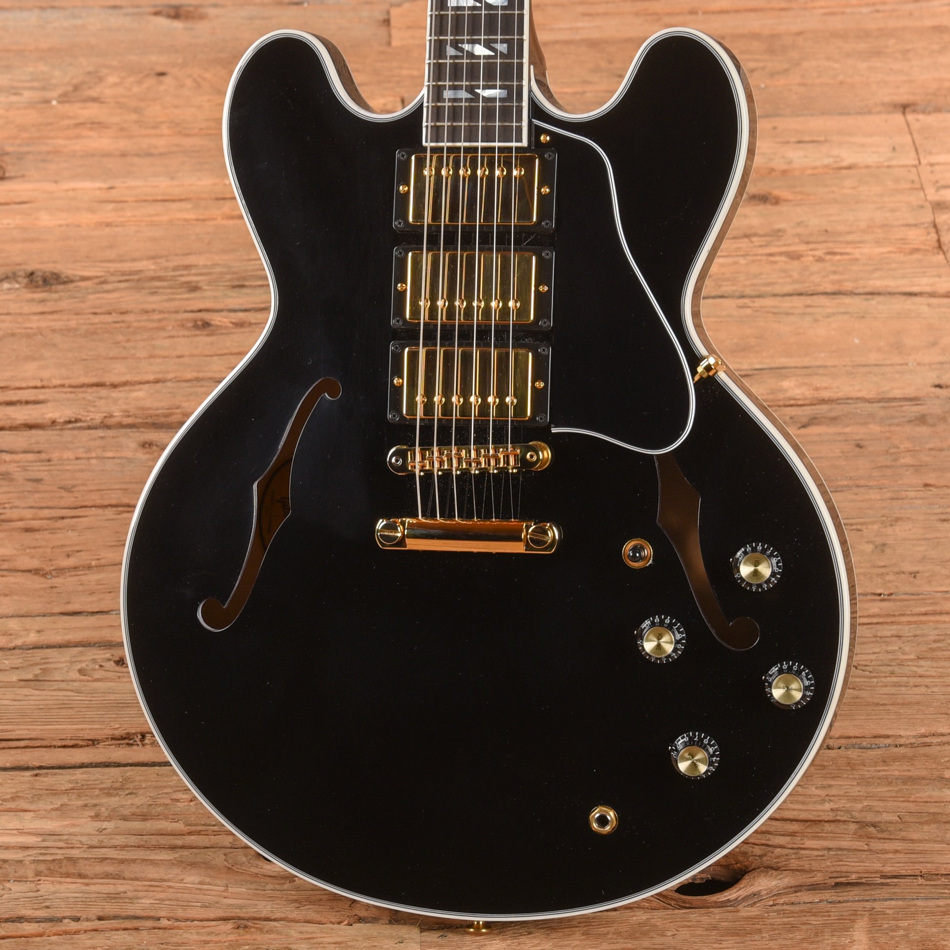 Gibson ES Supreme 3-Pickup Ebony 2024 Electric Guitars