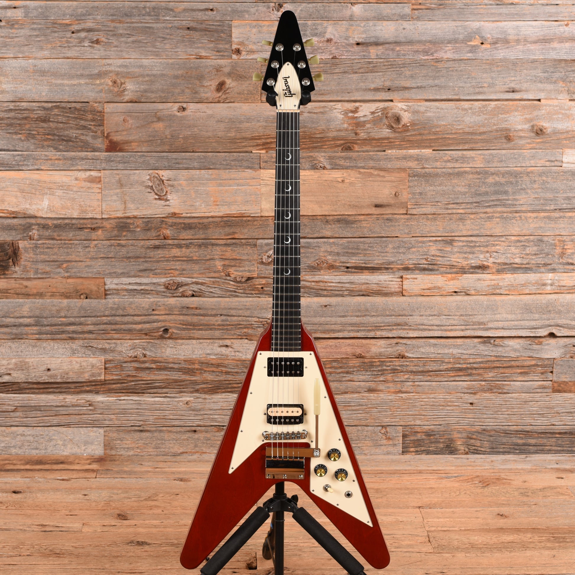 Gibson Flying V Moon Inlays Cherry 2002 Electric Guitars