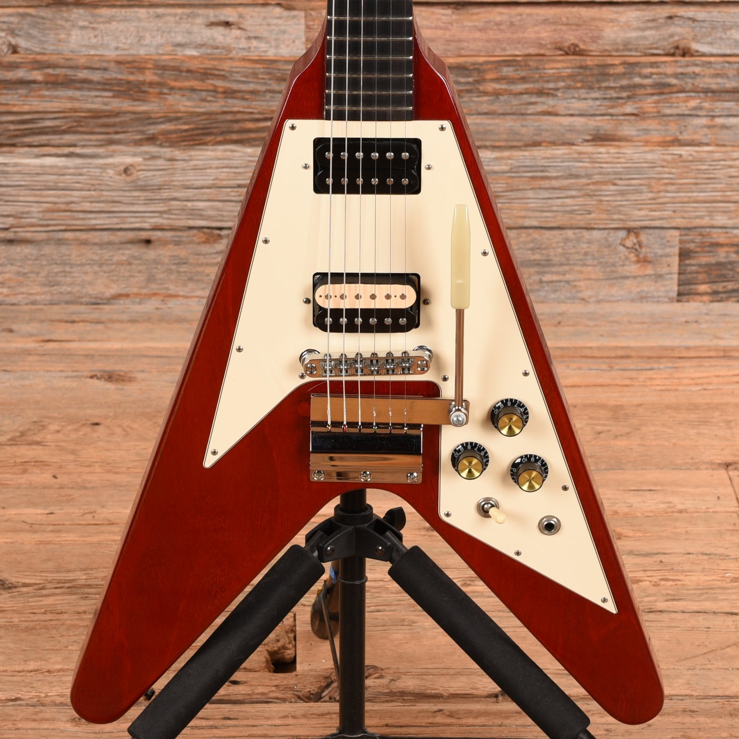 Gibson Flying V Moon Inlays Cherry 2002 Electric Guitars