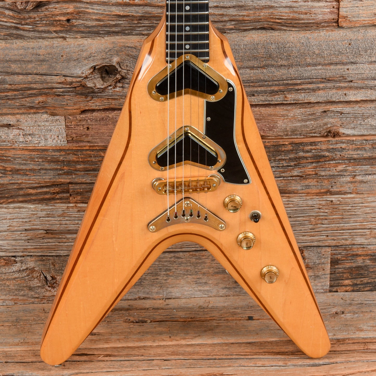 Gibson Flying V2 Natural 1980 - Joe Trohman Electric Guitars