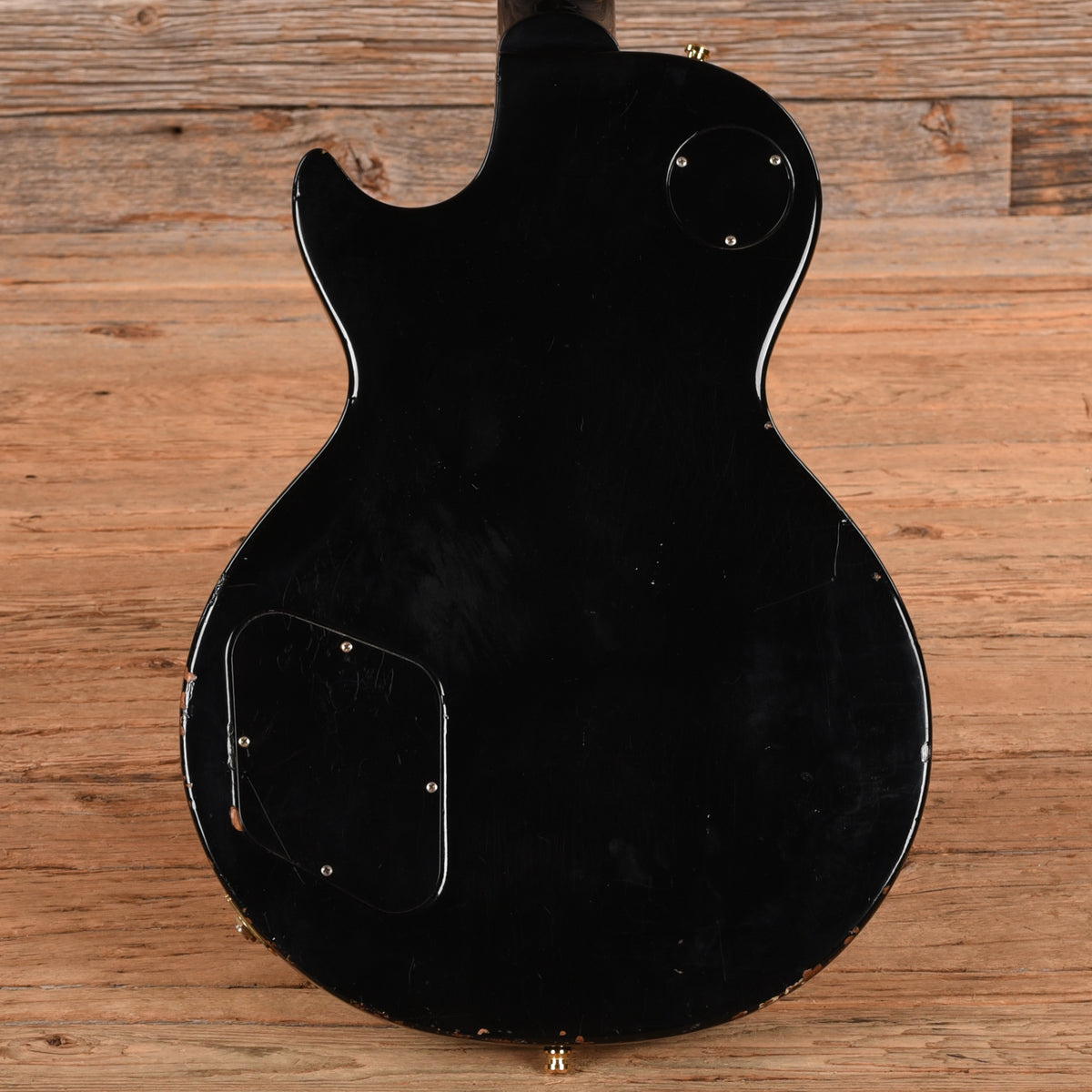 Gibson Les Paul Deluxe Re-Neck Black 1970s Electric Guitars