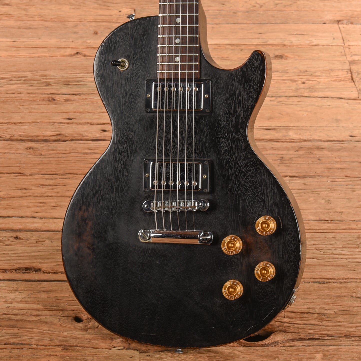 Gibson Les Paul Junior Special Worn Ebony 2002 Electric Guitars