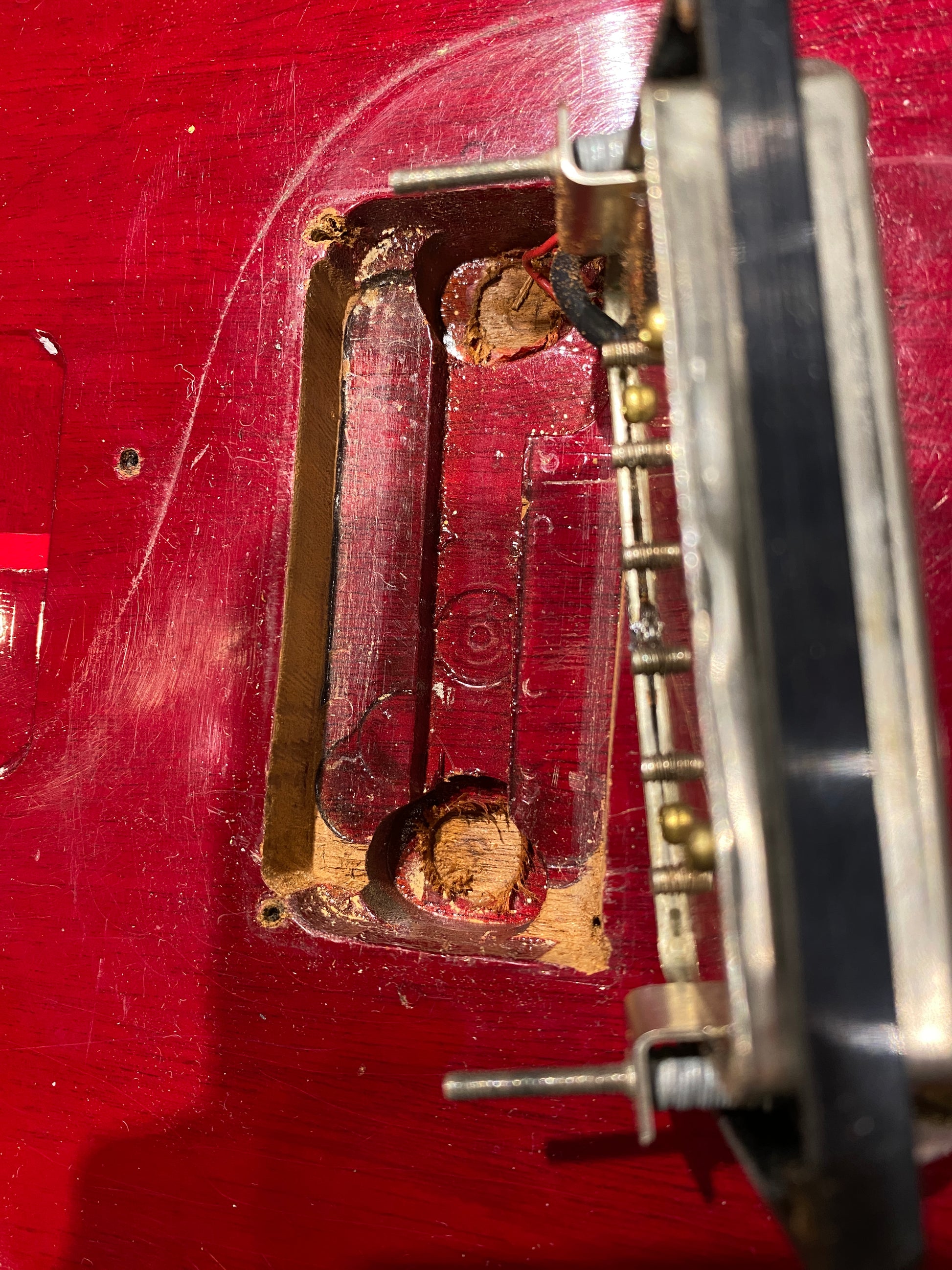 Gibson Les Paul Junior w/ Humbucker Refin Red 1958 Electric Guitars