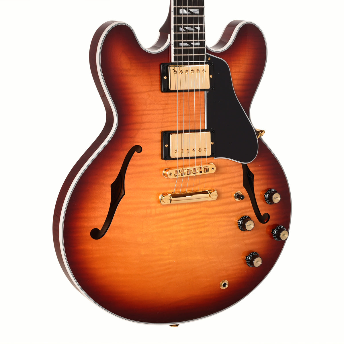 Gibson Modern ES Supreme AAA Maple Bourbon Burst Electric Guitars