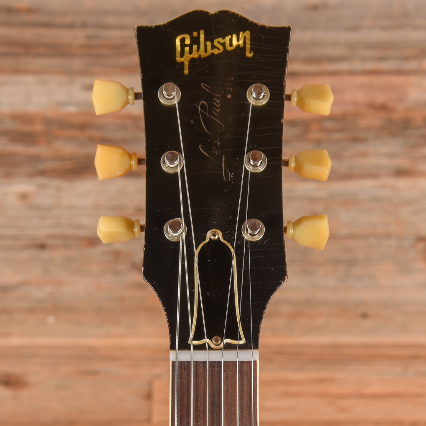 Gibson Murphy Lab '57 Les Paul Reissue Heavy Aged Ebony over Gold Electric Guitars