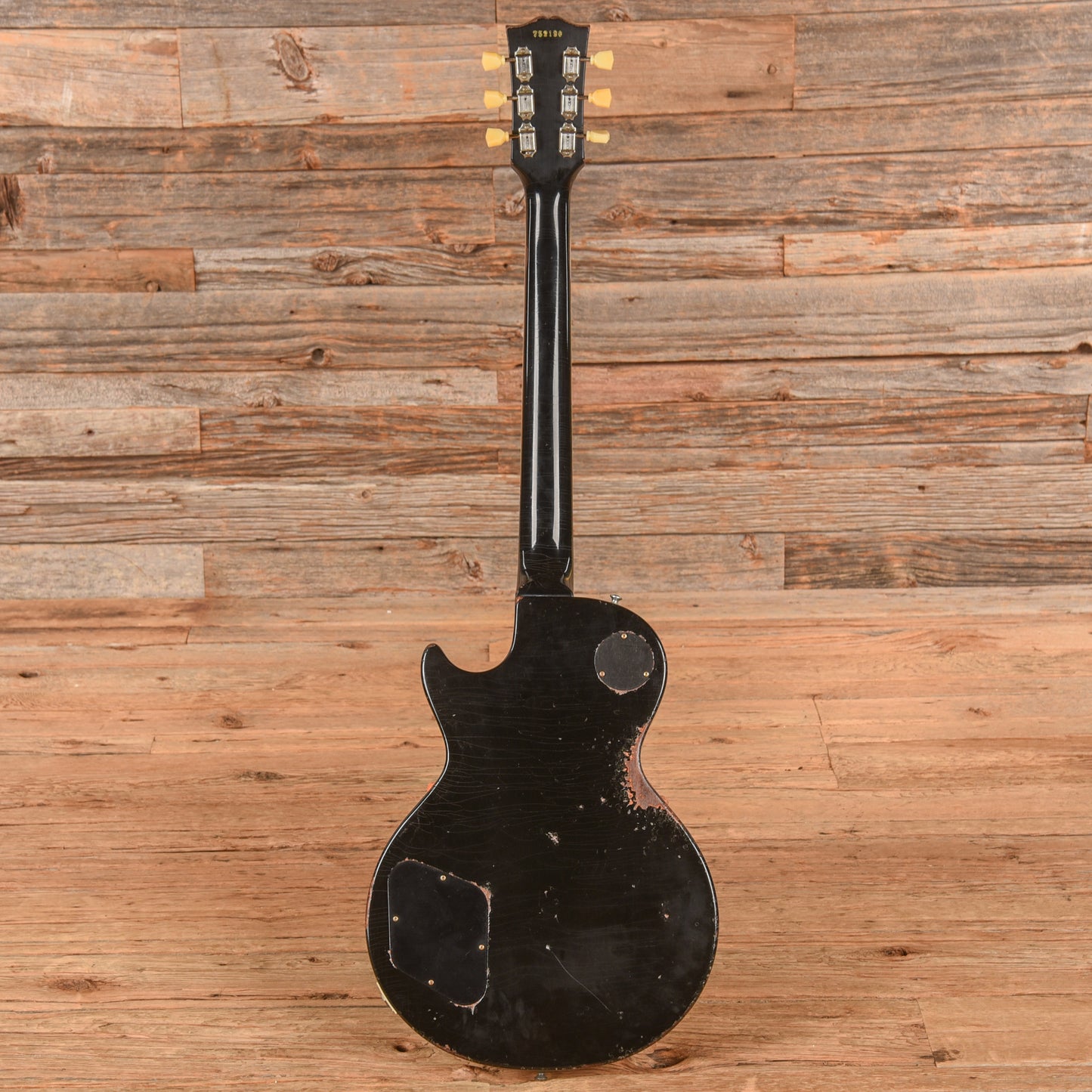 Gibson Murphy Lab '57 Les Paul Reissue Heavy Aged Ebony over Gold Electric Guitars