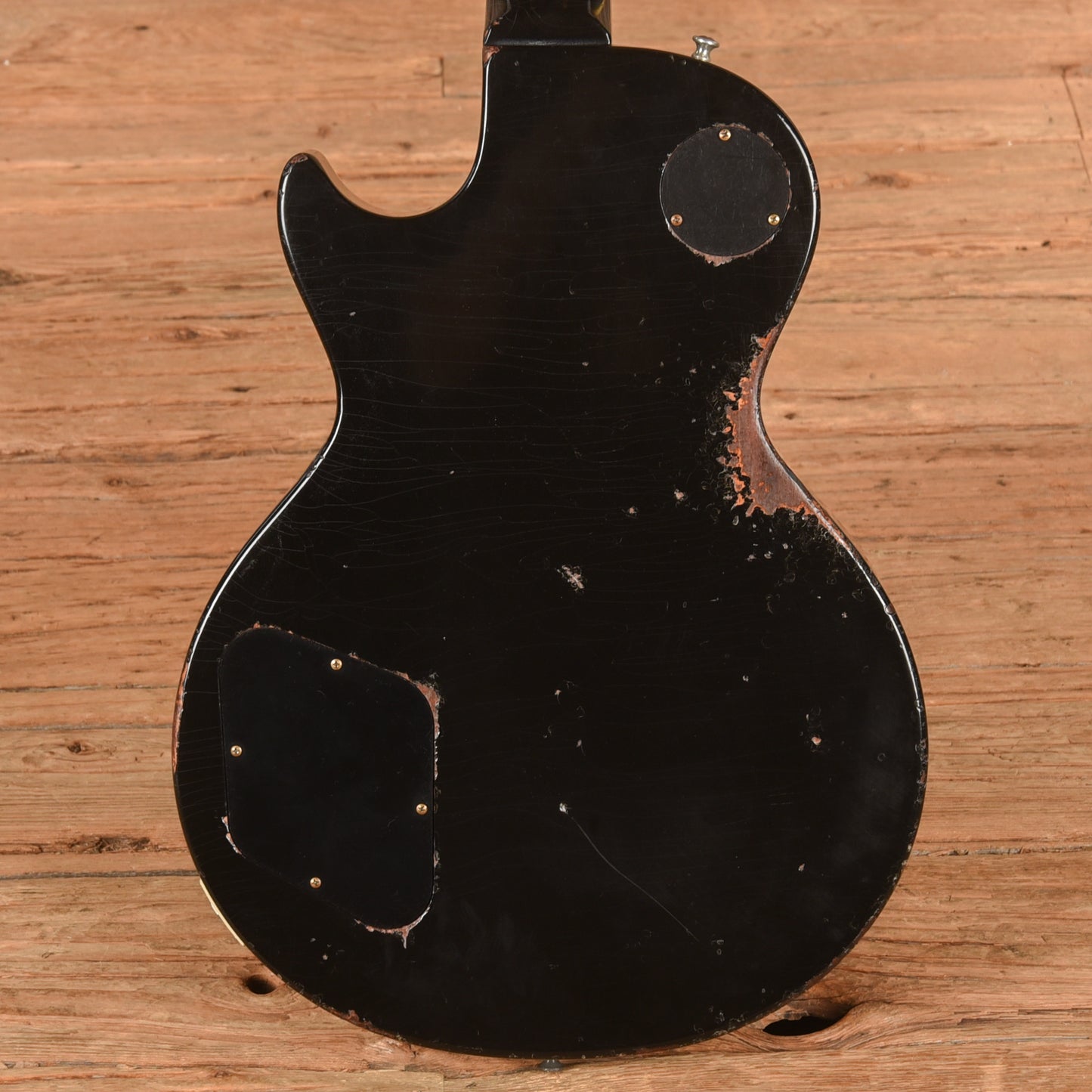Gibson Murphy Lab '57 Les Paul Reissue Heavy Aged Ebony over Gold Electric Guitars