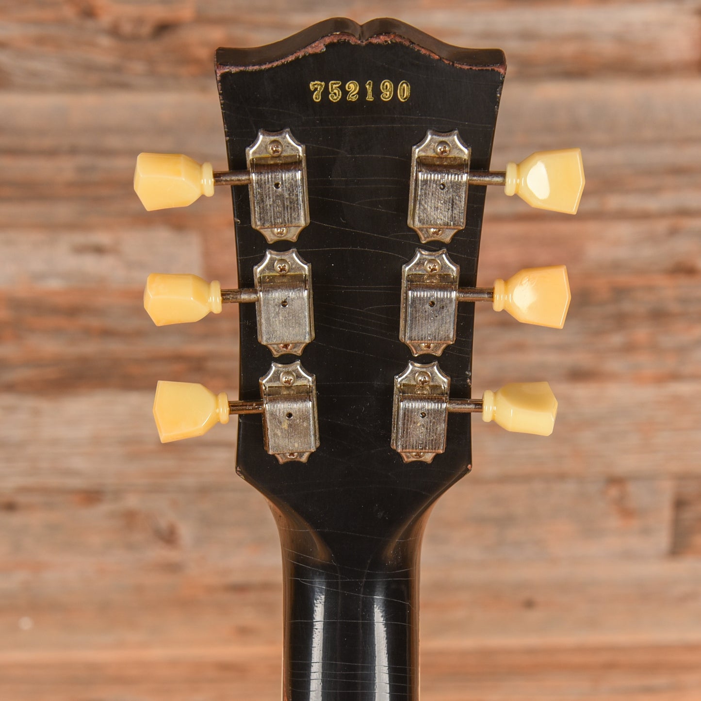 Gibson Murphy Lab '57 Les Paul Reissue Heavy Aged Ebony over Gold Electric Guitars