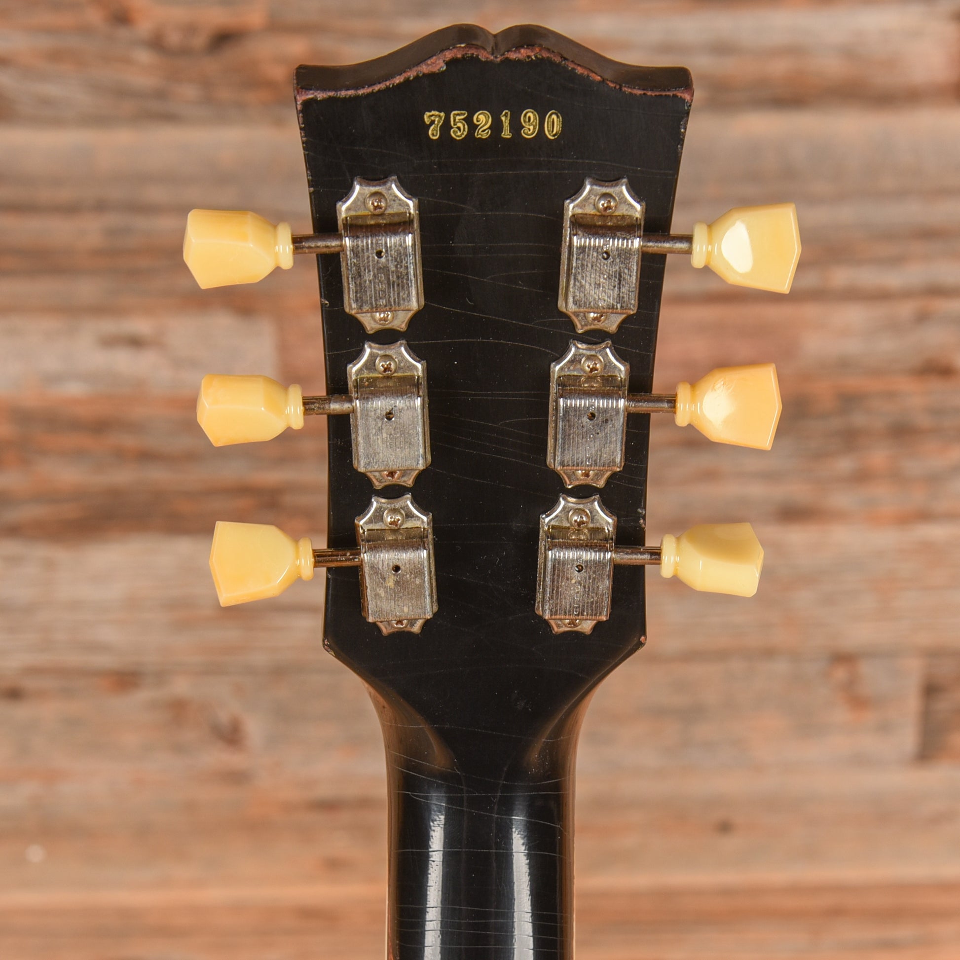 Gibson Murphy Lab '57 Les Paul Reissue Heavy Aged Ebony over Gold Electric Guitars
