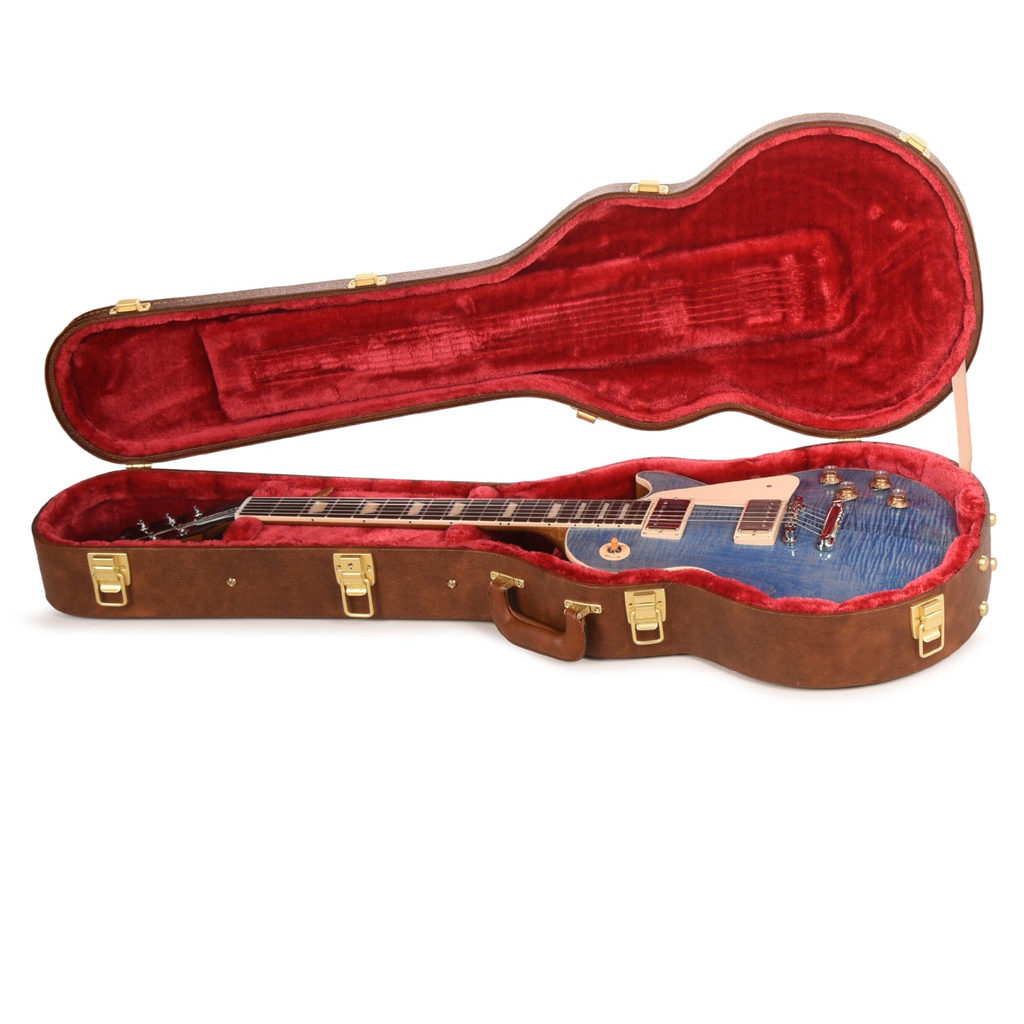 Gibson Original Les Paul Standard '60s Figured Top Ocean Blue Electric Guitars