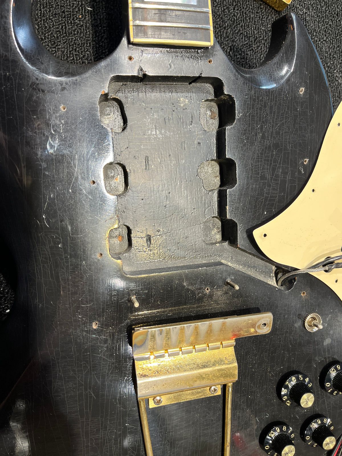 Gibson SG Custom Ebony Refin 1968 Electric Guitars