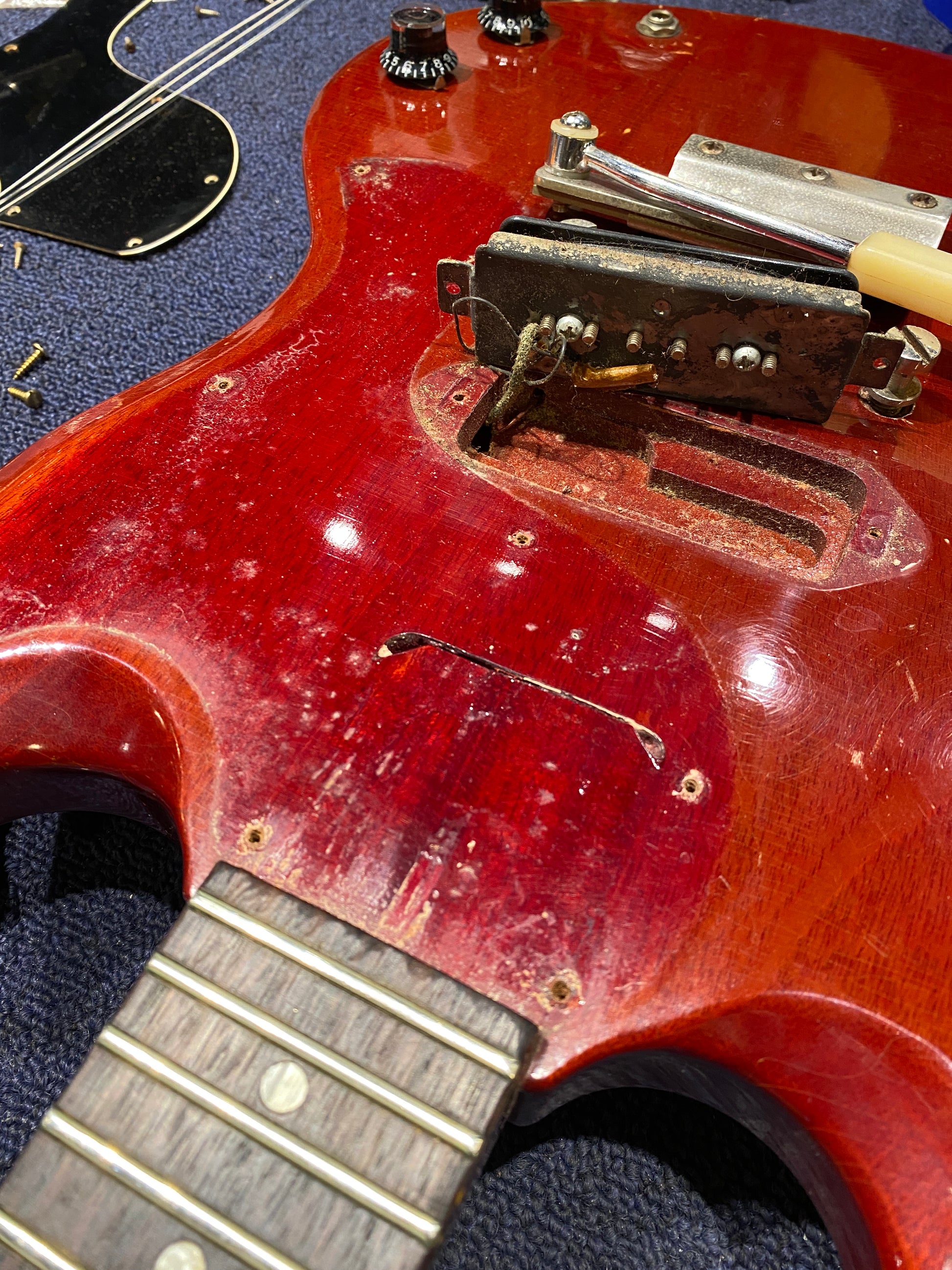 Gibson SG Junior Cherry 1965 Electric Guitars