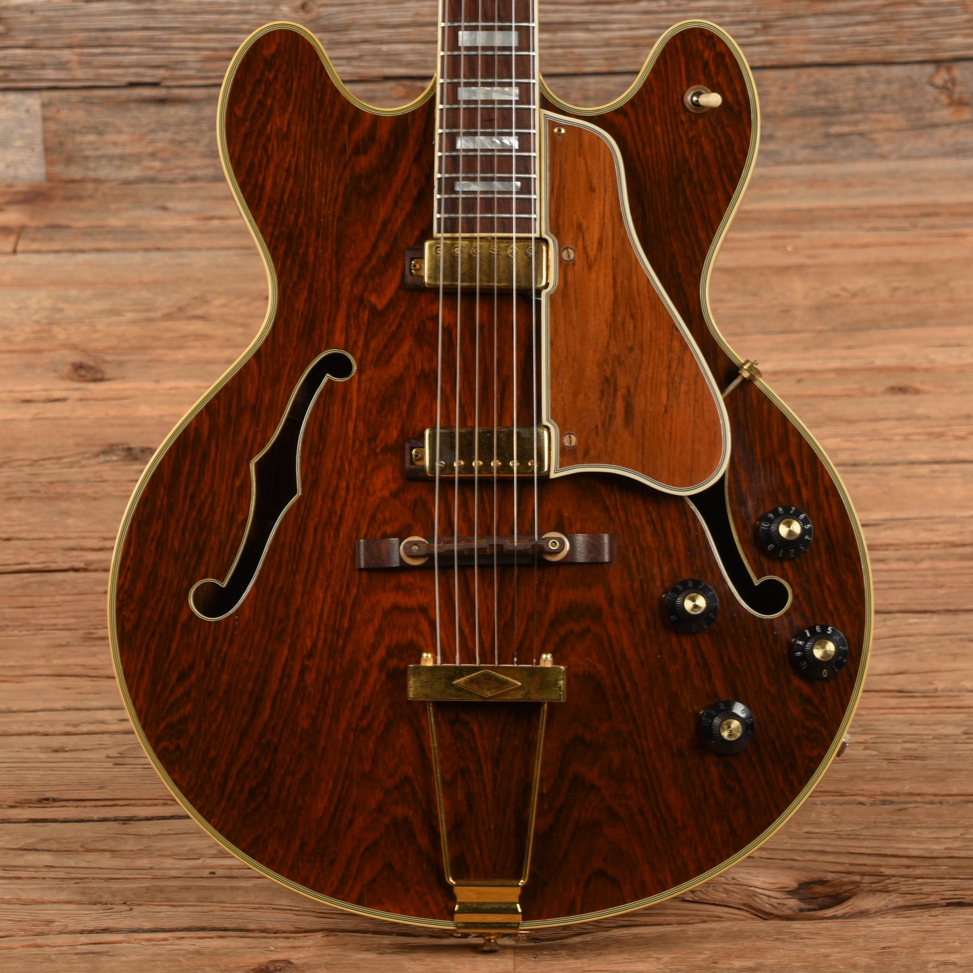 Gibson Crest Gold Natural 1969 Electric Guitars / Hollow Body