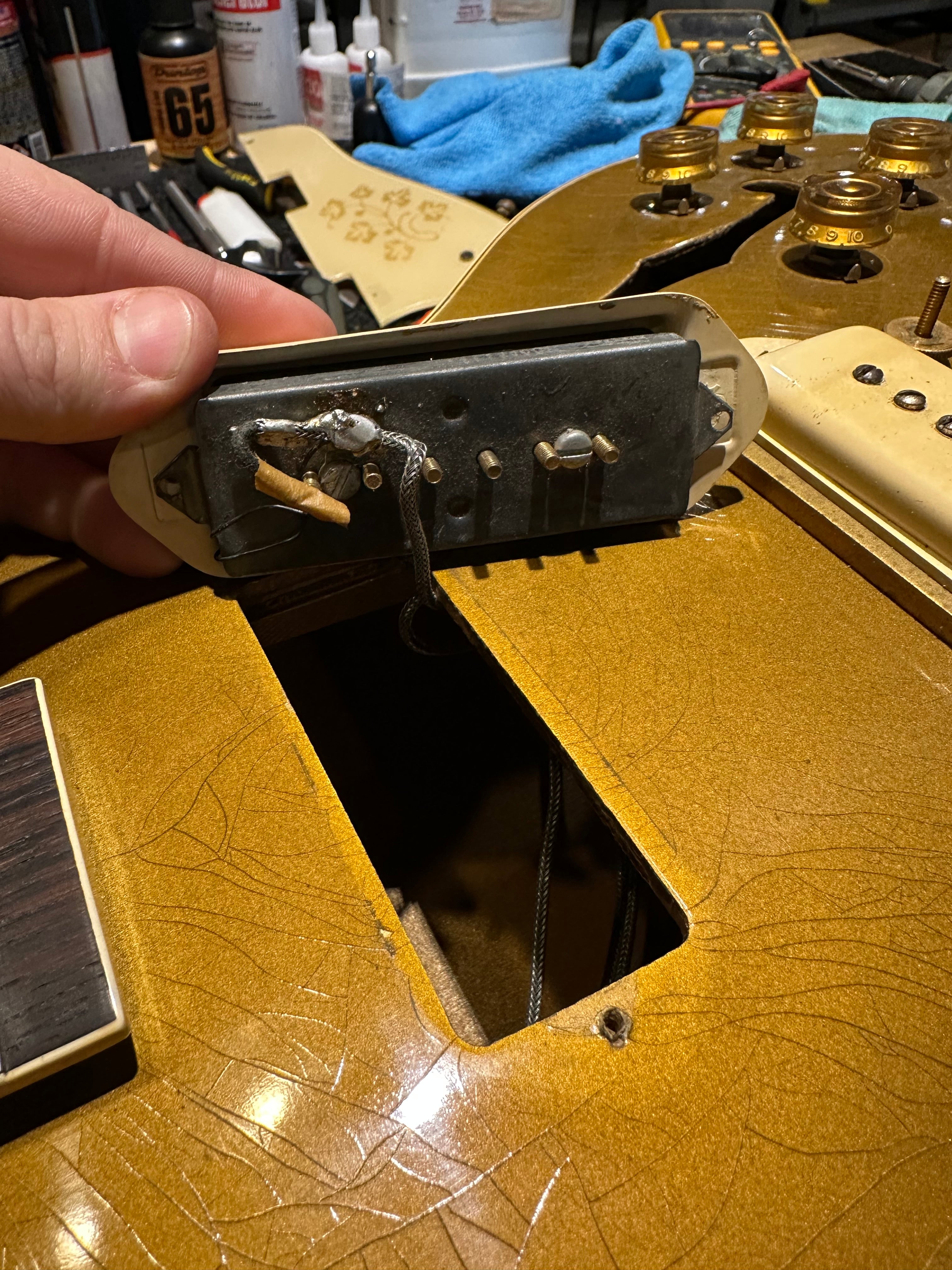 Gibson ES-295 Gold 1952 Electric Guitars / Hollow Body