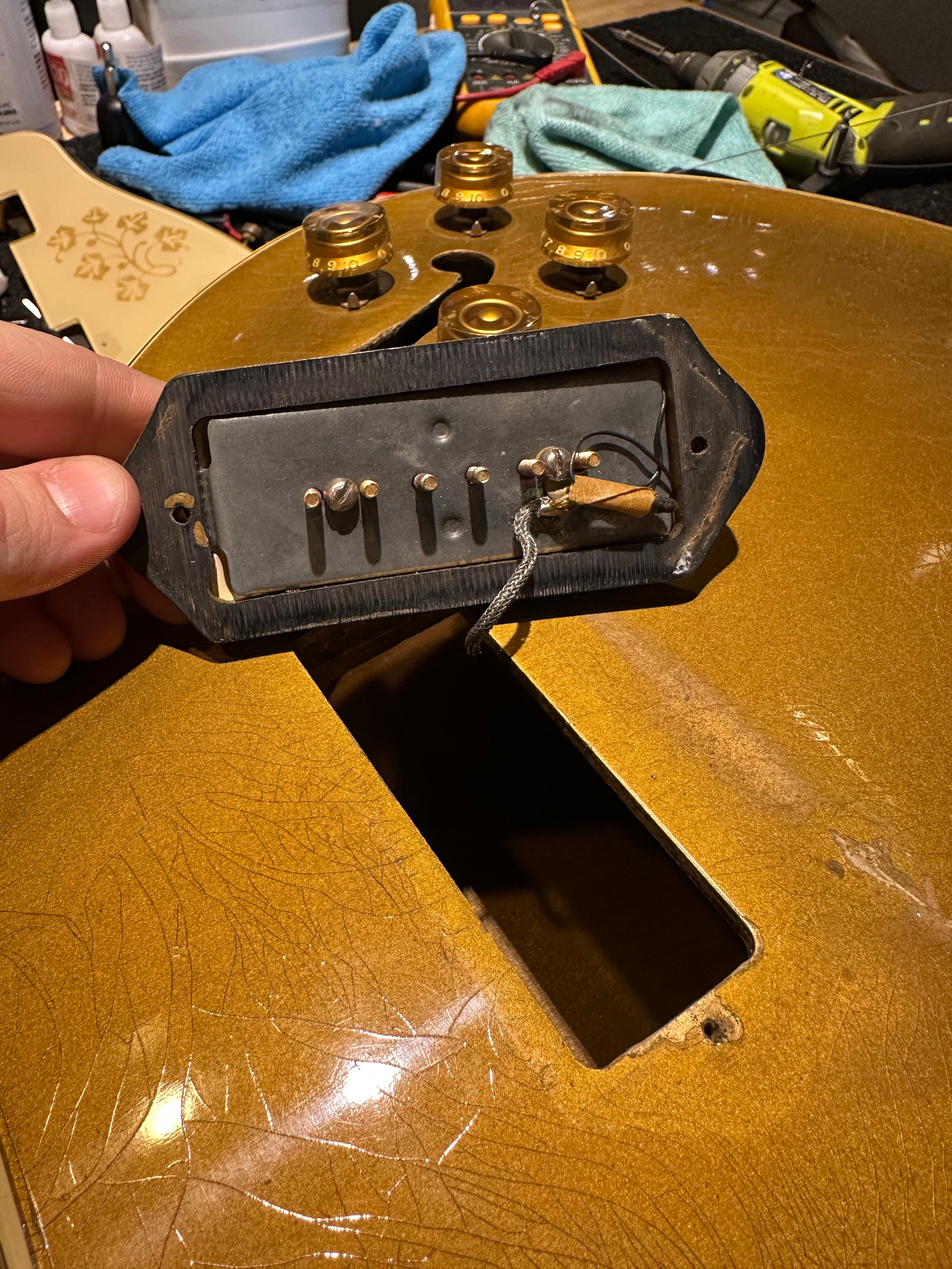 Gibson ES-295 Gold 1952 Electric Guitars / Hollow Body
