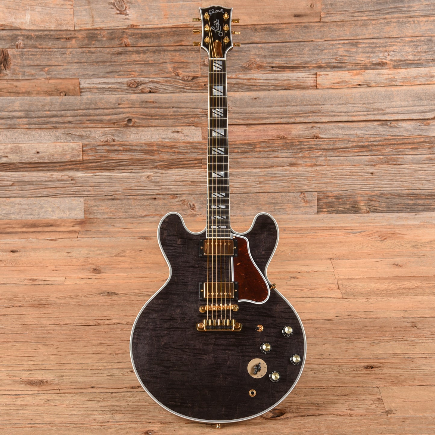 Gibson B.B. King Lucille Legacy Transparent Ebony Electric Guitars / Semi-Hollow