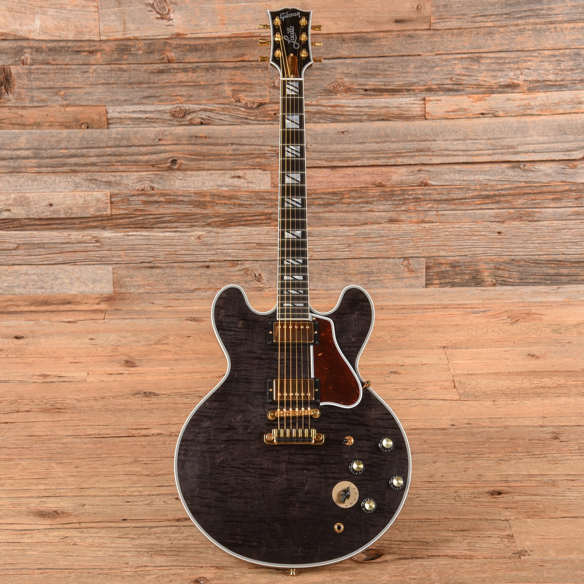 Gibson B.B. King Lucille Legacy Transparent Ebony Electric Guitars / Semi-Hollow