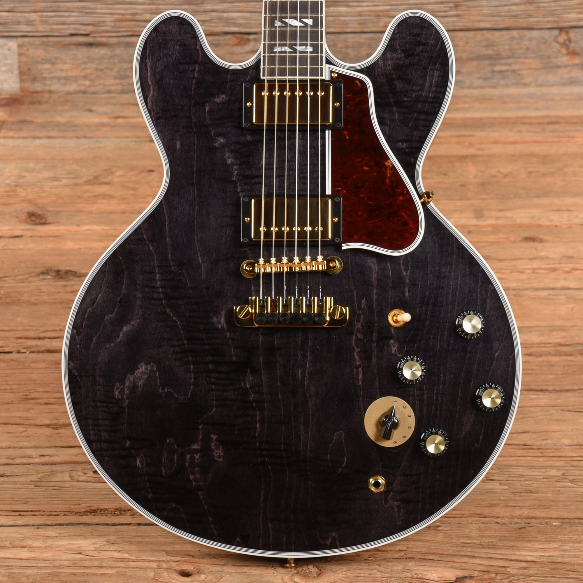 Gibson Custom B.B. King Lucille Legacy Transparent Ebony Electric Guitars / Semi-Hollow